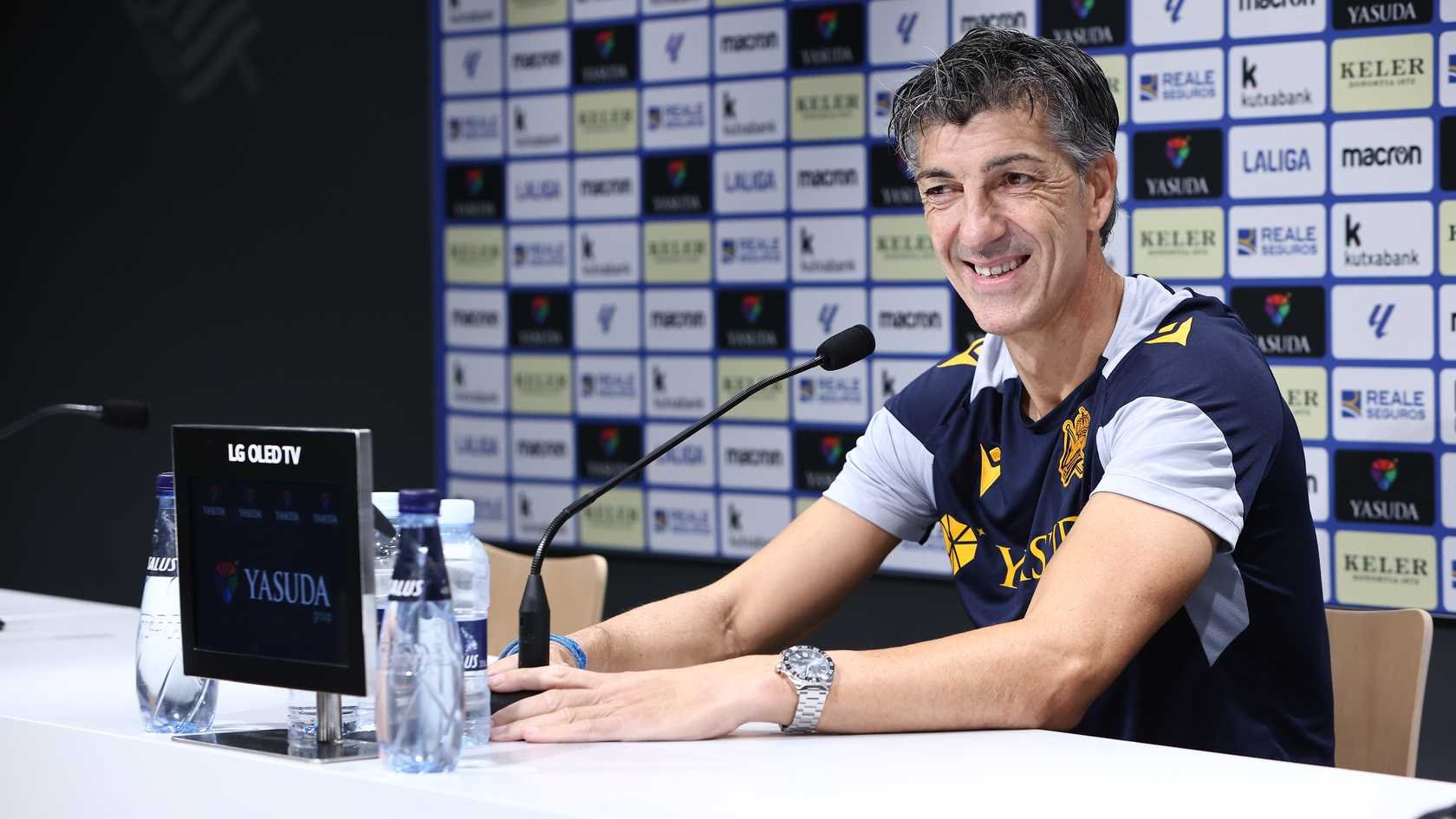 Imanol Alguacil, en rueda de prensa (Foto: RSO).