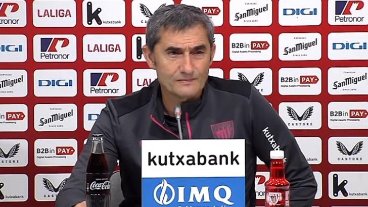 Valverde, sobre la falta de minutos de Villalibre en el Athletic Club.