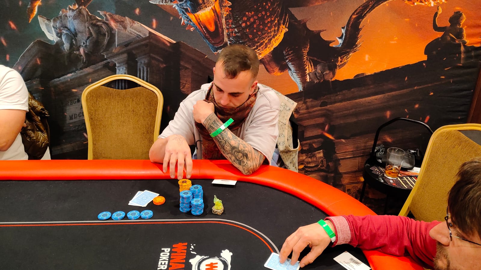 El 'bandolero' que participó en el Winamax Poker Tour en Bilbao.