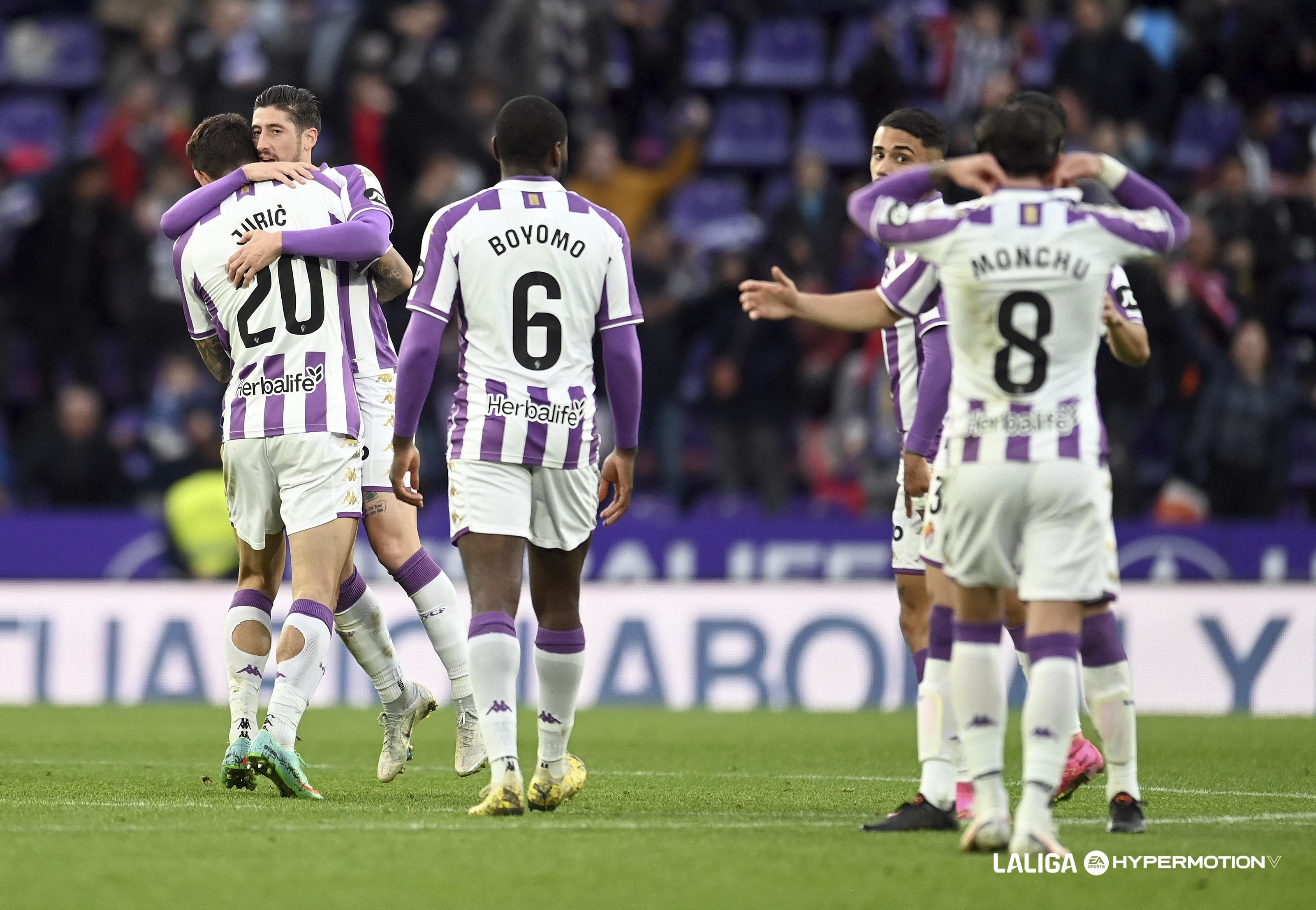 Posiciones de real valladolid contra sociedad deportiva amorebieta