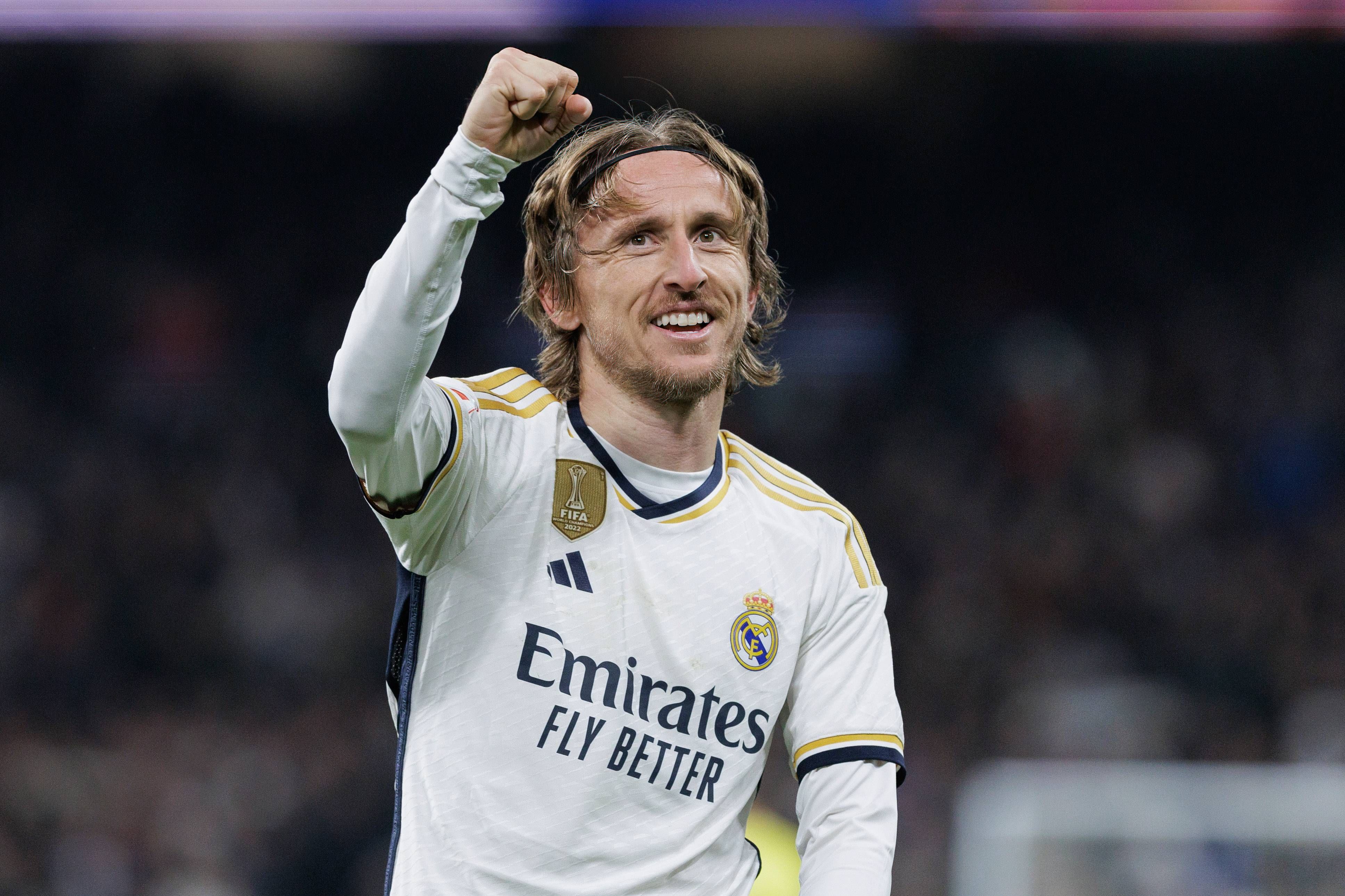 Modric celebra un gol con el Real Madrid (FOTO: Cordón Press).