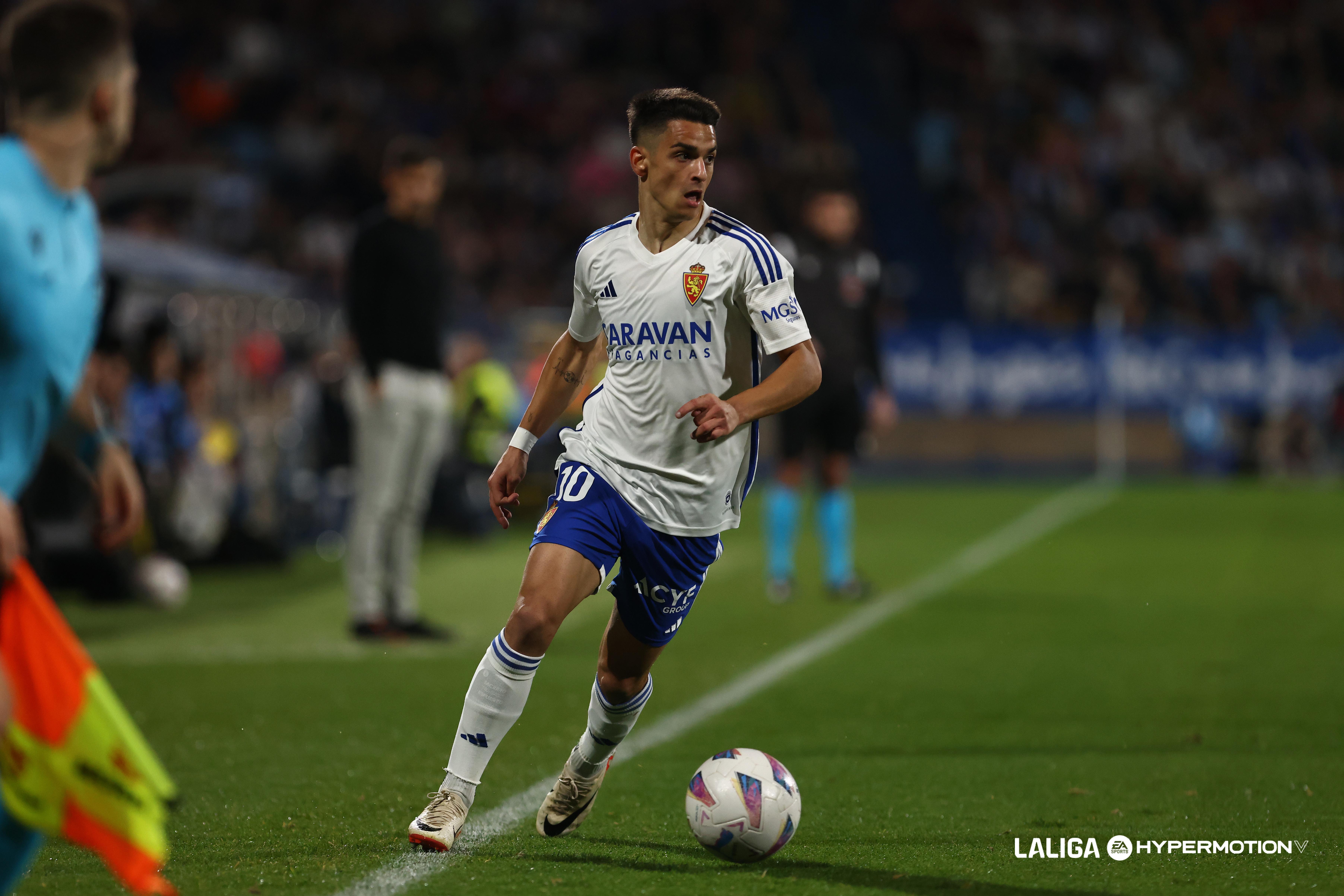 Sergio Bermejo, con el Real Zaragoza (Foto: LALIGA).