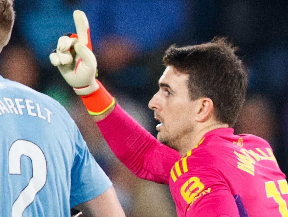 Iván Villar, en el Celta - Real Sociedad (Foto: LALIGA).