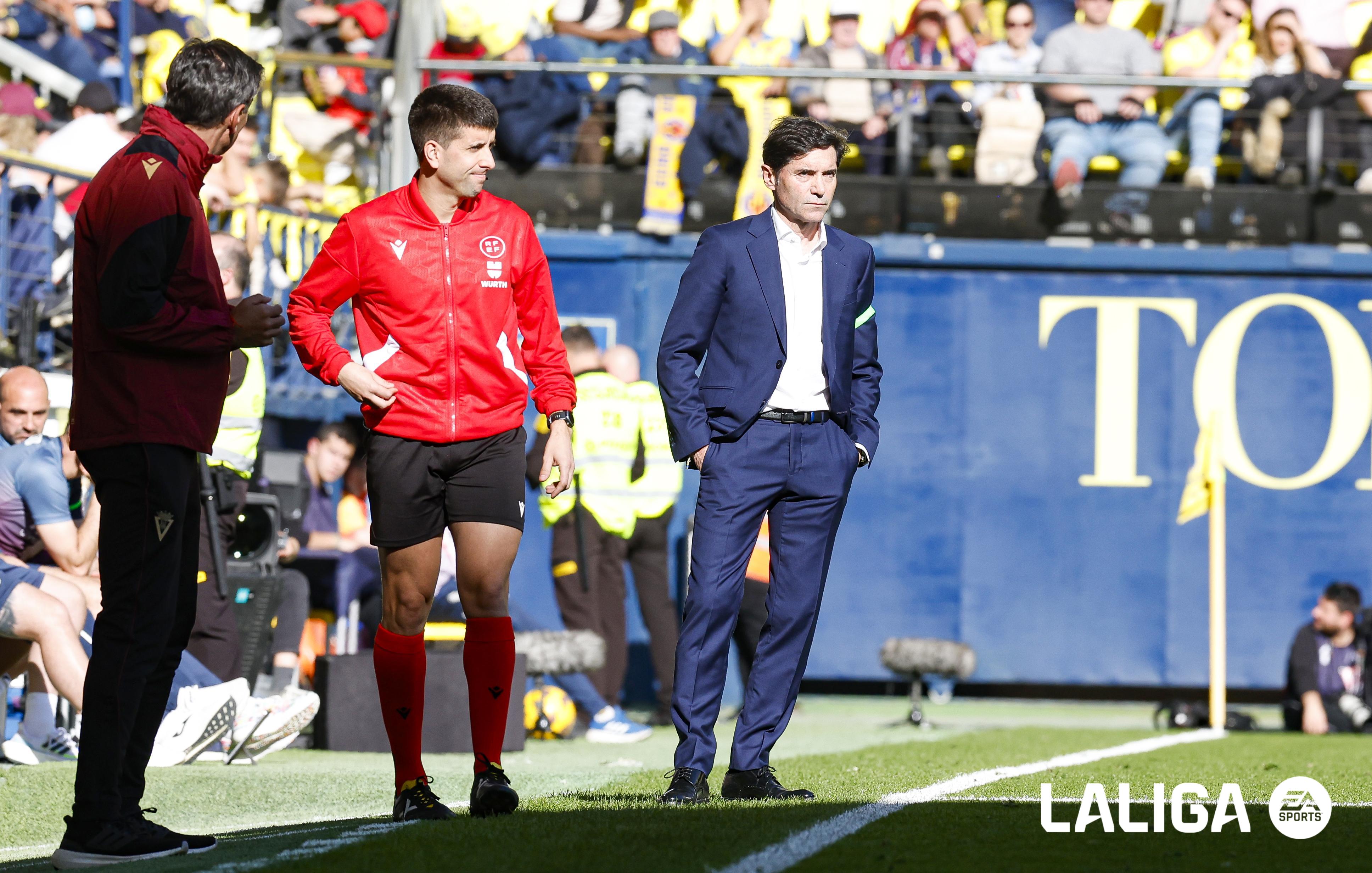 Marcelino en el Villarreal - Cádiz (Foto: LALIGA).