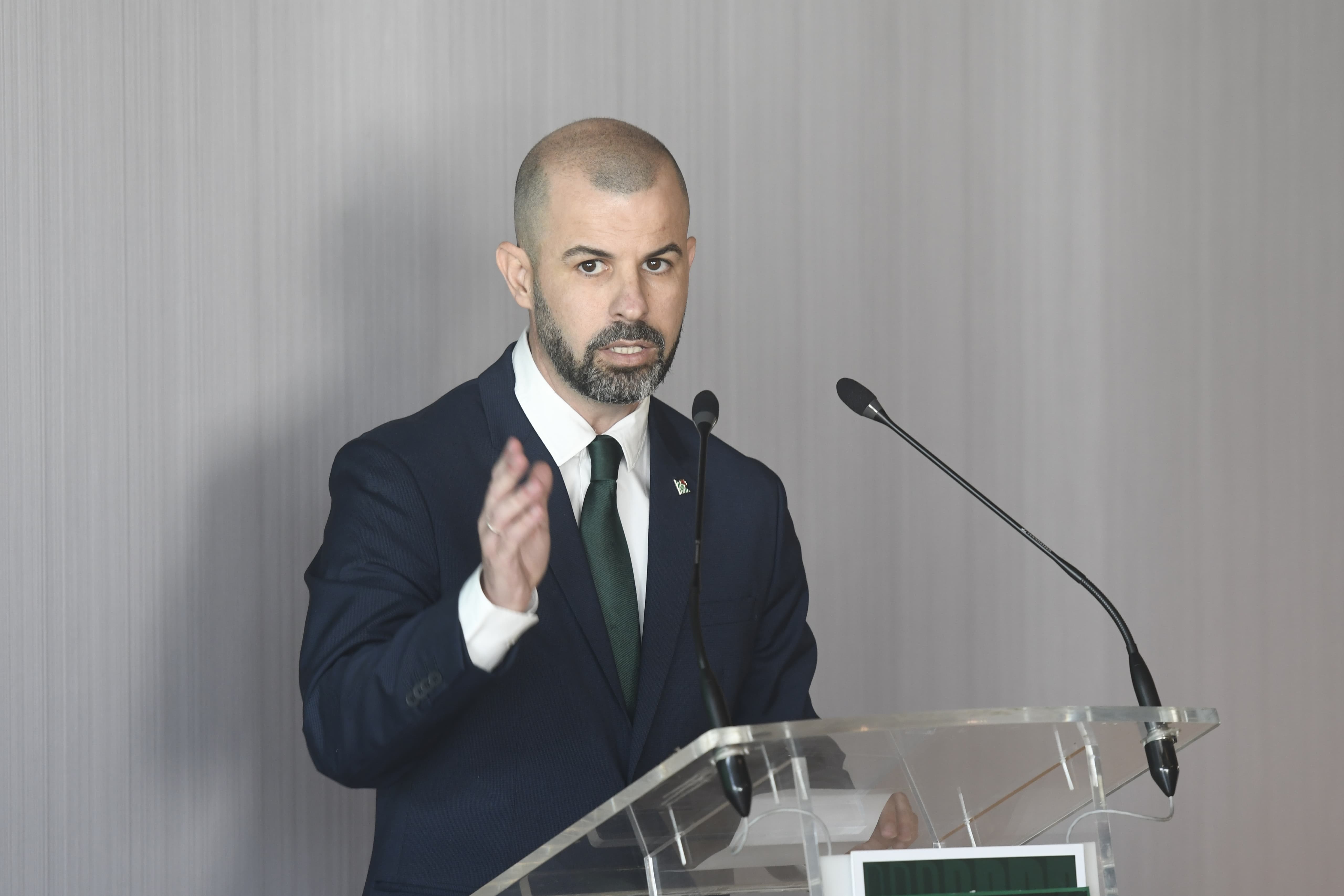 Manu Fajardo, en la presentación de Chimy y Fornals (Foto: Kiko Hurtado)