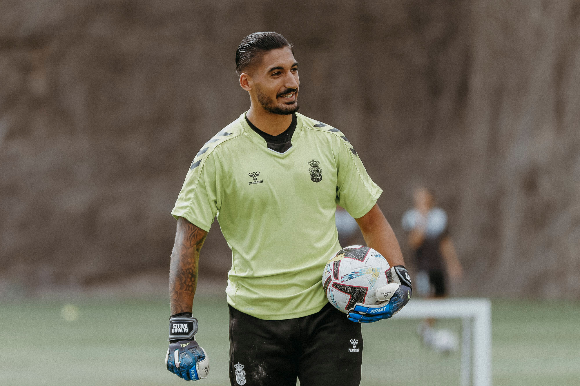 Álvaro Valles, en un entrenamiento (Foto: UD Las Palmas)