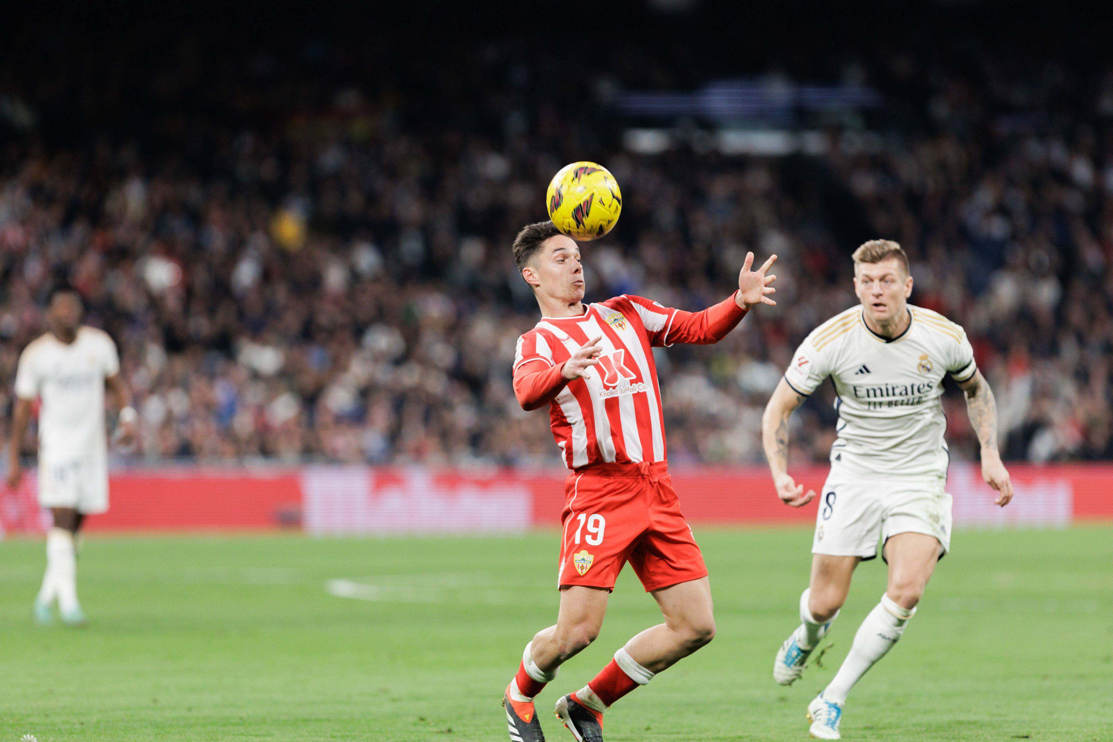 Sergio Arribas, con la UD Almería (Foto: Cordon Press). 