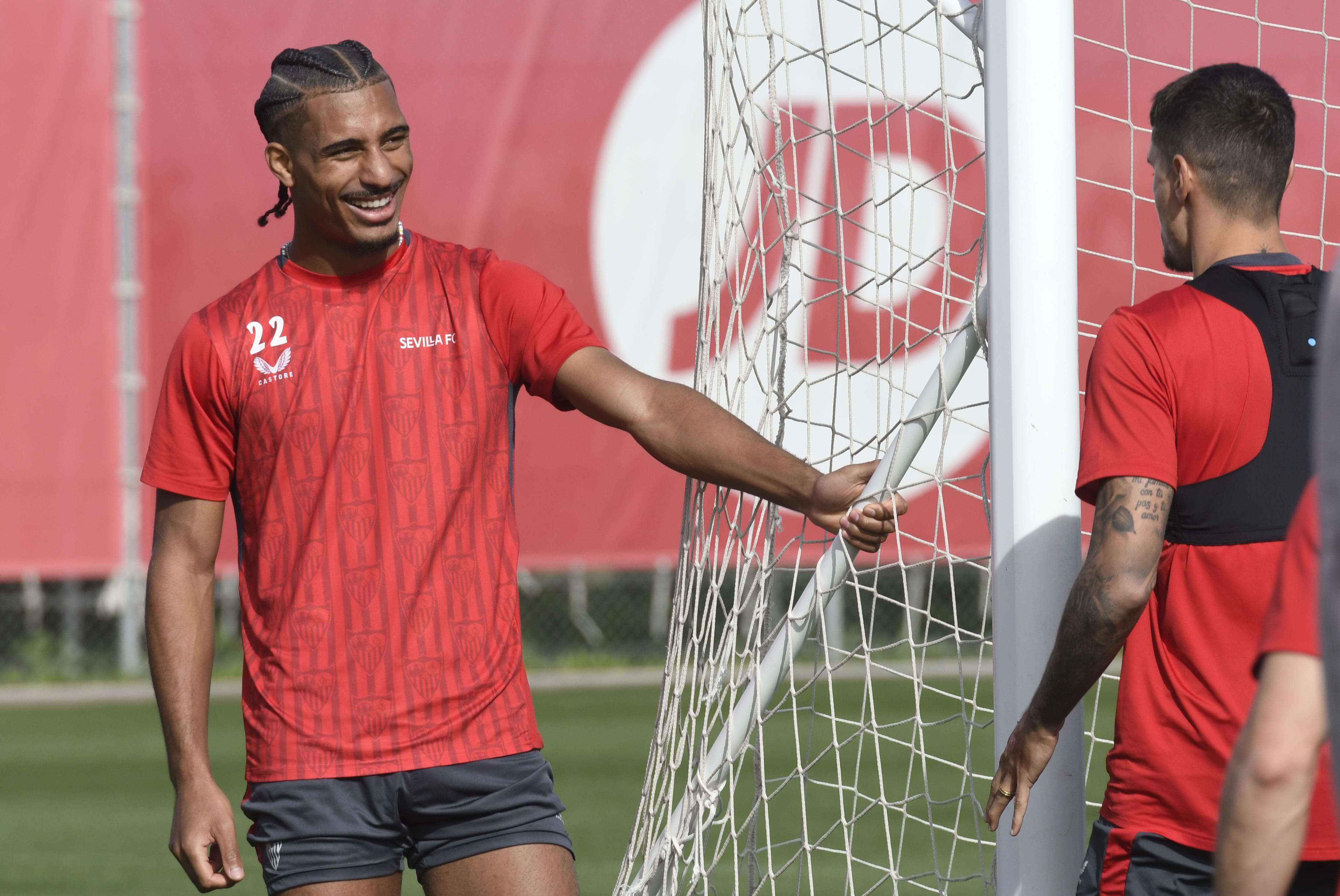 Badé, en el entrenamiento (Foto: Kiko Hurtado)