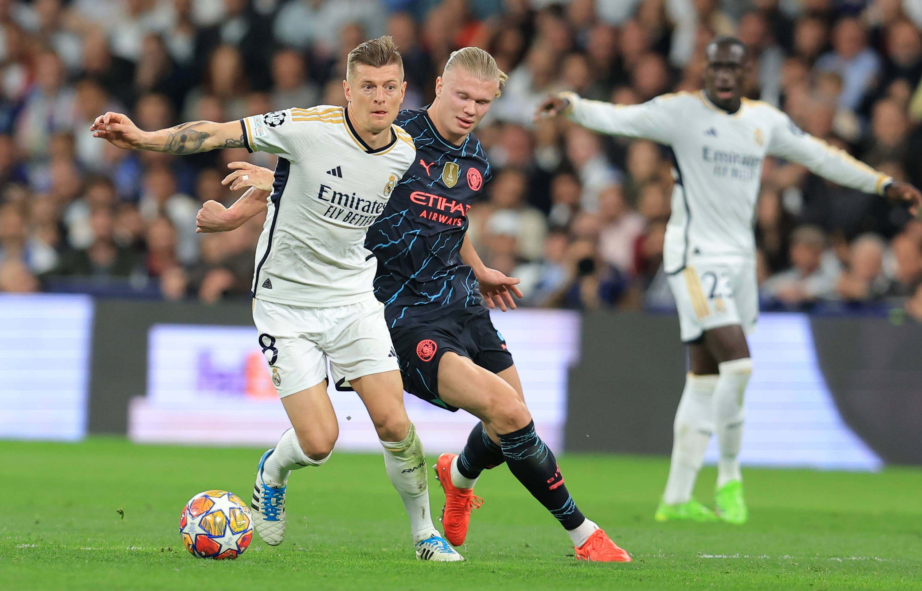 Kroos y Haaland, en el Real Madrid-Manchester City (Foto: Cordon Press).