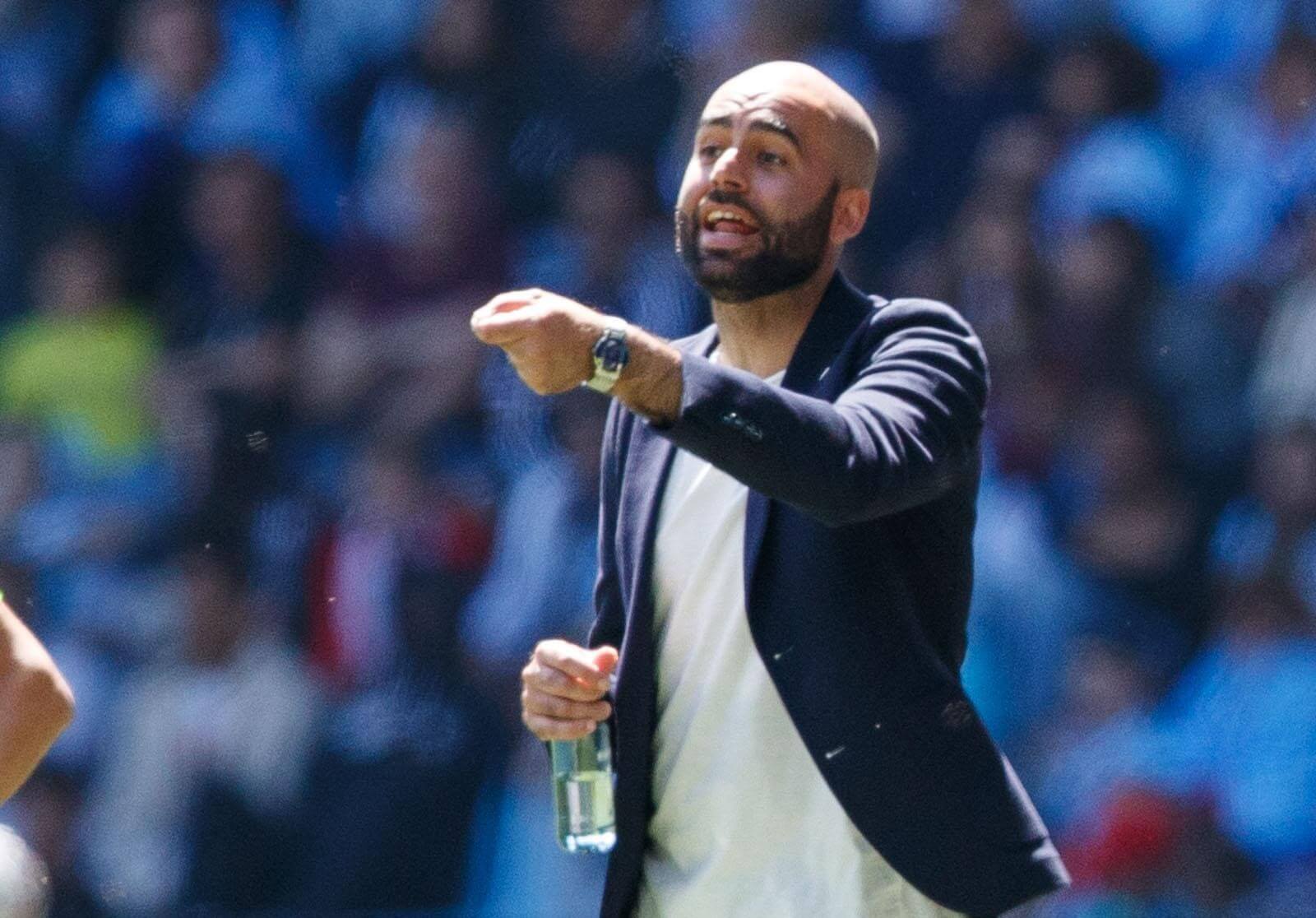 Claudio Giráldez, en el Celta - Valencia (Foto: LALIGA).