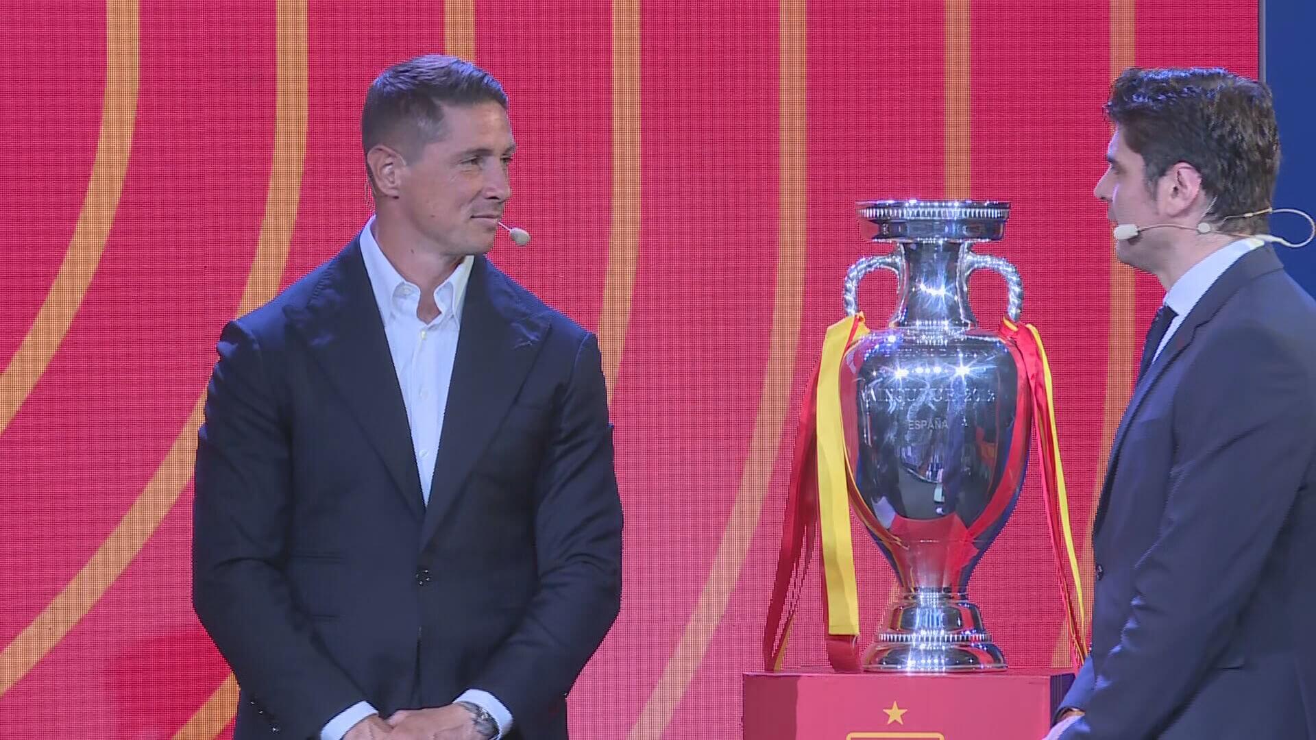 Fernando Torres, durante el acto de la convocatoria de la Selección Española.