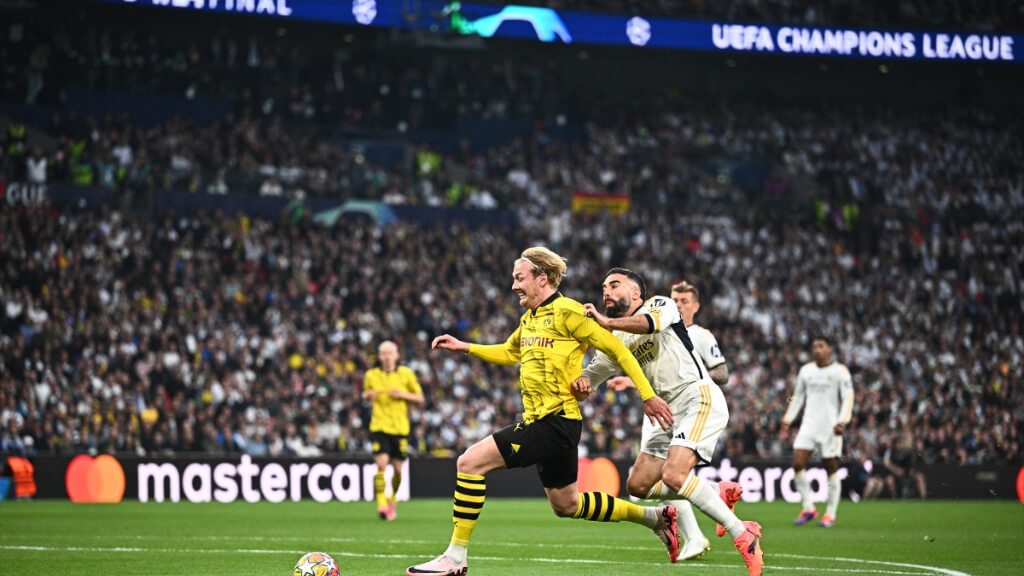Julian Brandt tuvo una ocasión de adelantar al Borussia Dortmund ante el Real Madrid (foto: Europa