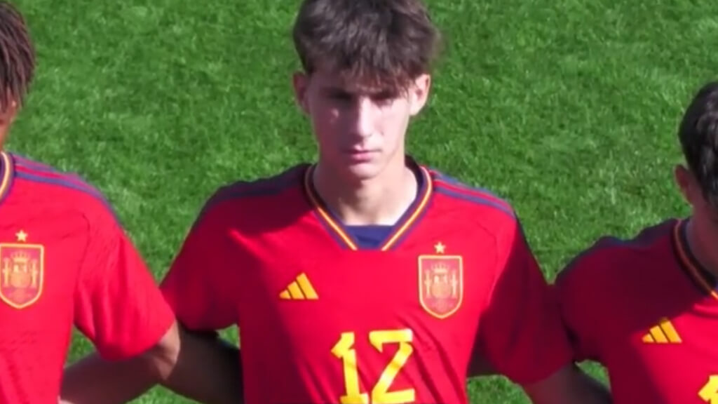 Jorge Sálamo, con la Selección sub 17