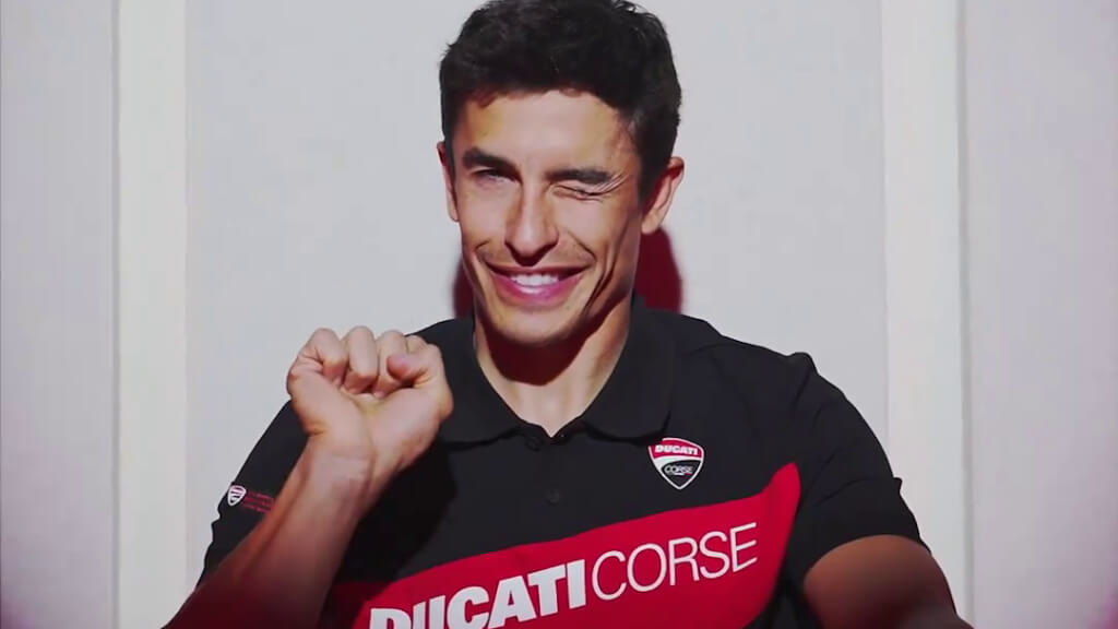 Marc Márquez, con sus nuevos colores de Ducati (Foto: Ducati Corse).