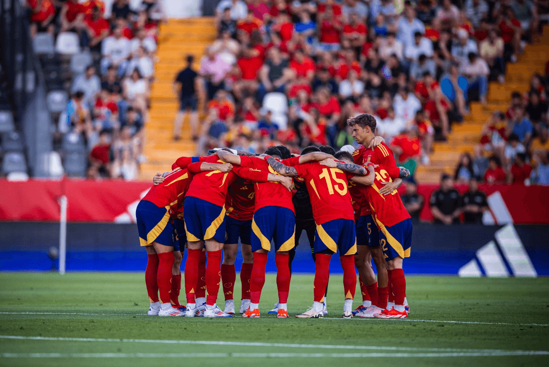 Once de España contra Andorra (FOTO: SeFutbol).