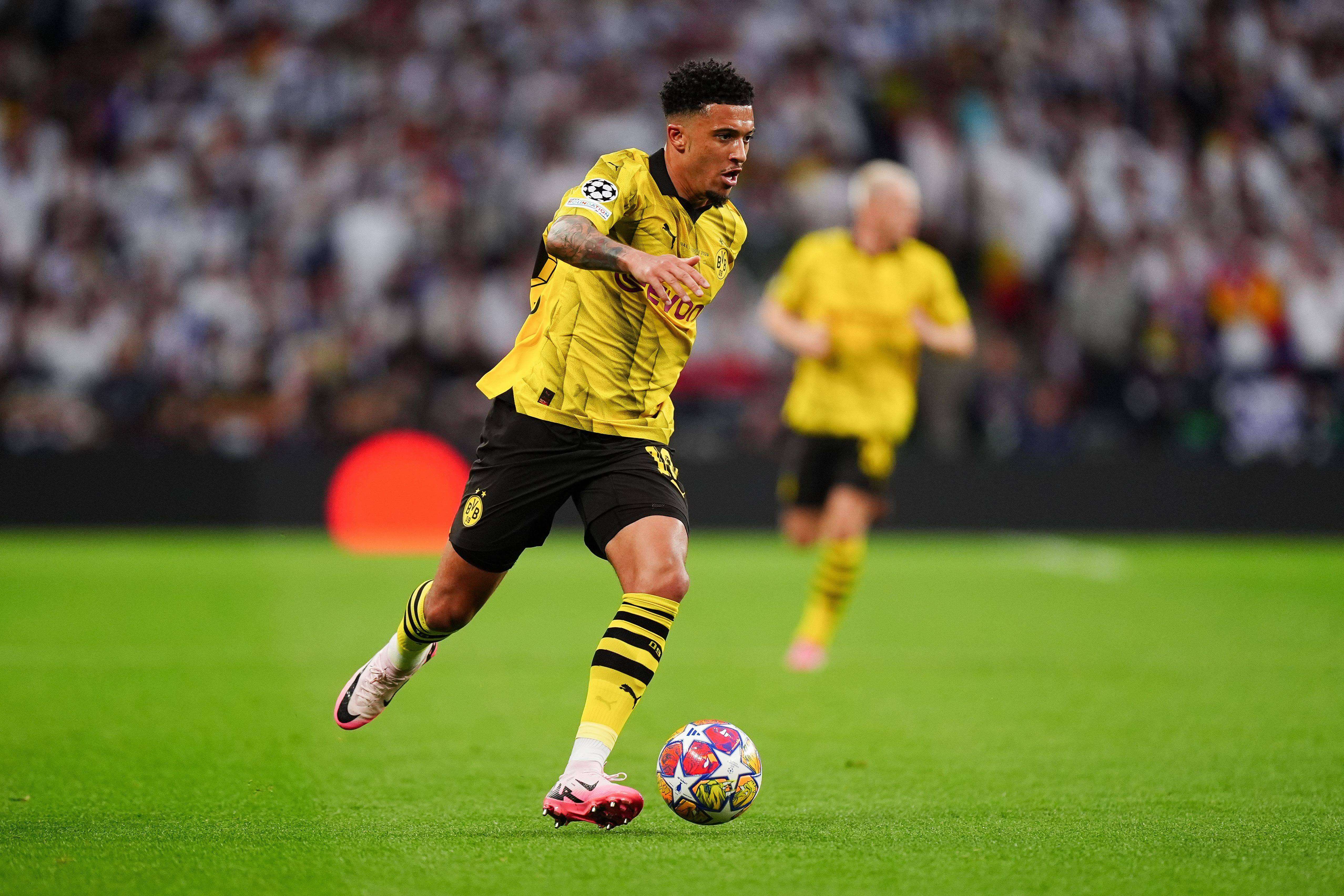 Jadon Sancho durante un partido con el Borussia Dortmund (Fuente: Cordon Press)
