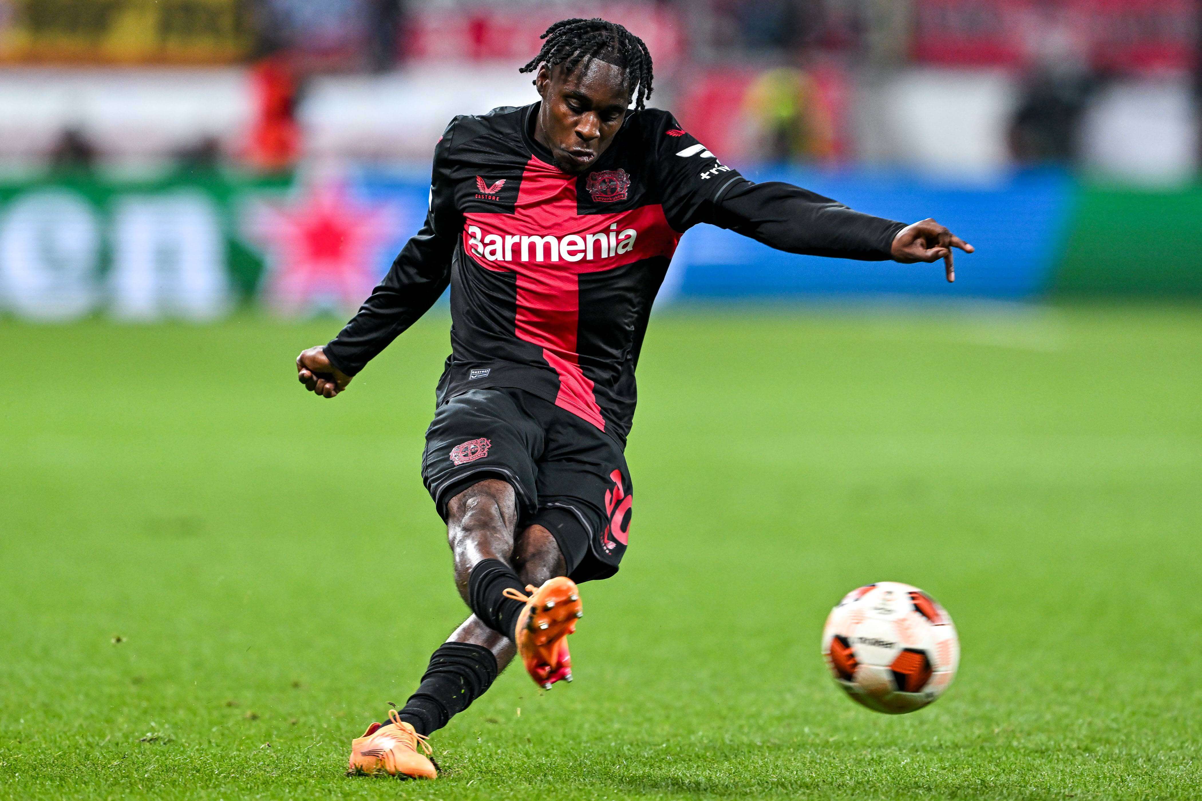 Frimpong, en un partido con el Bayer Leverkusen (Foto: Cordon Press).