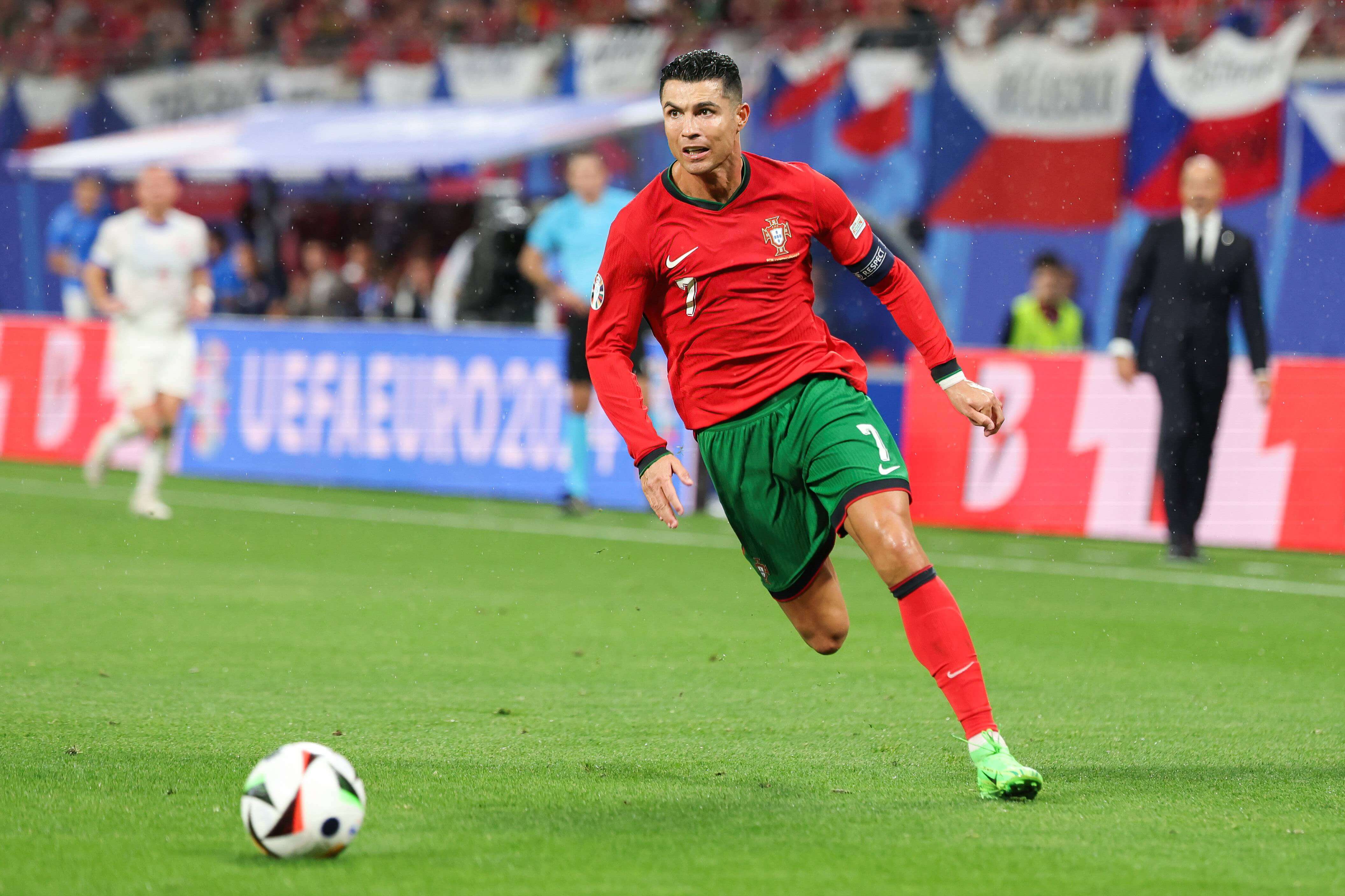 Cristiano Ronaldo durante el partido ante República Checa (Fuente: Cordon Press)