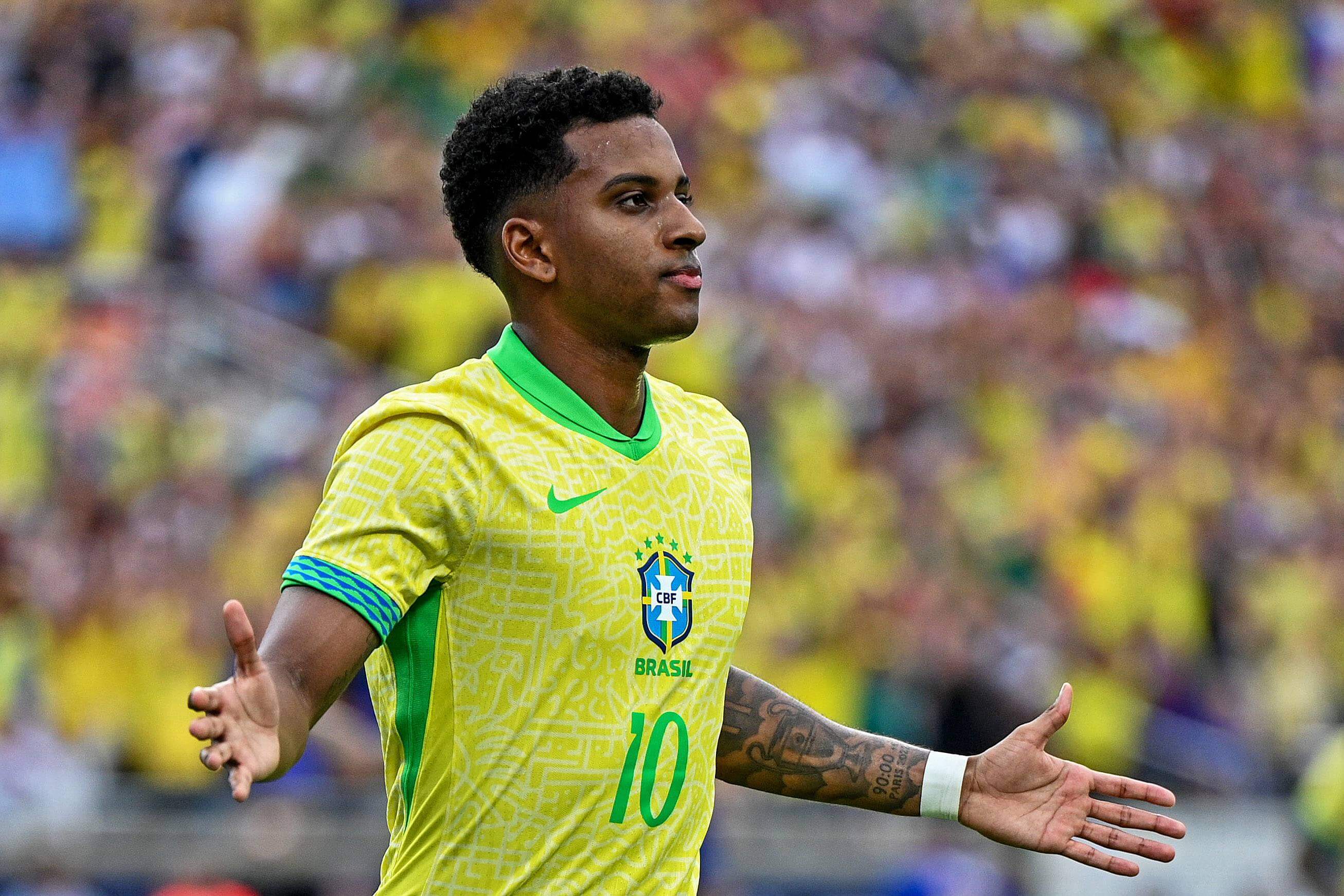 Rodrygo, en un partido de la selección brasileña (FOTO: Cordón Press).