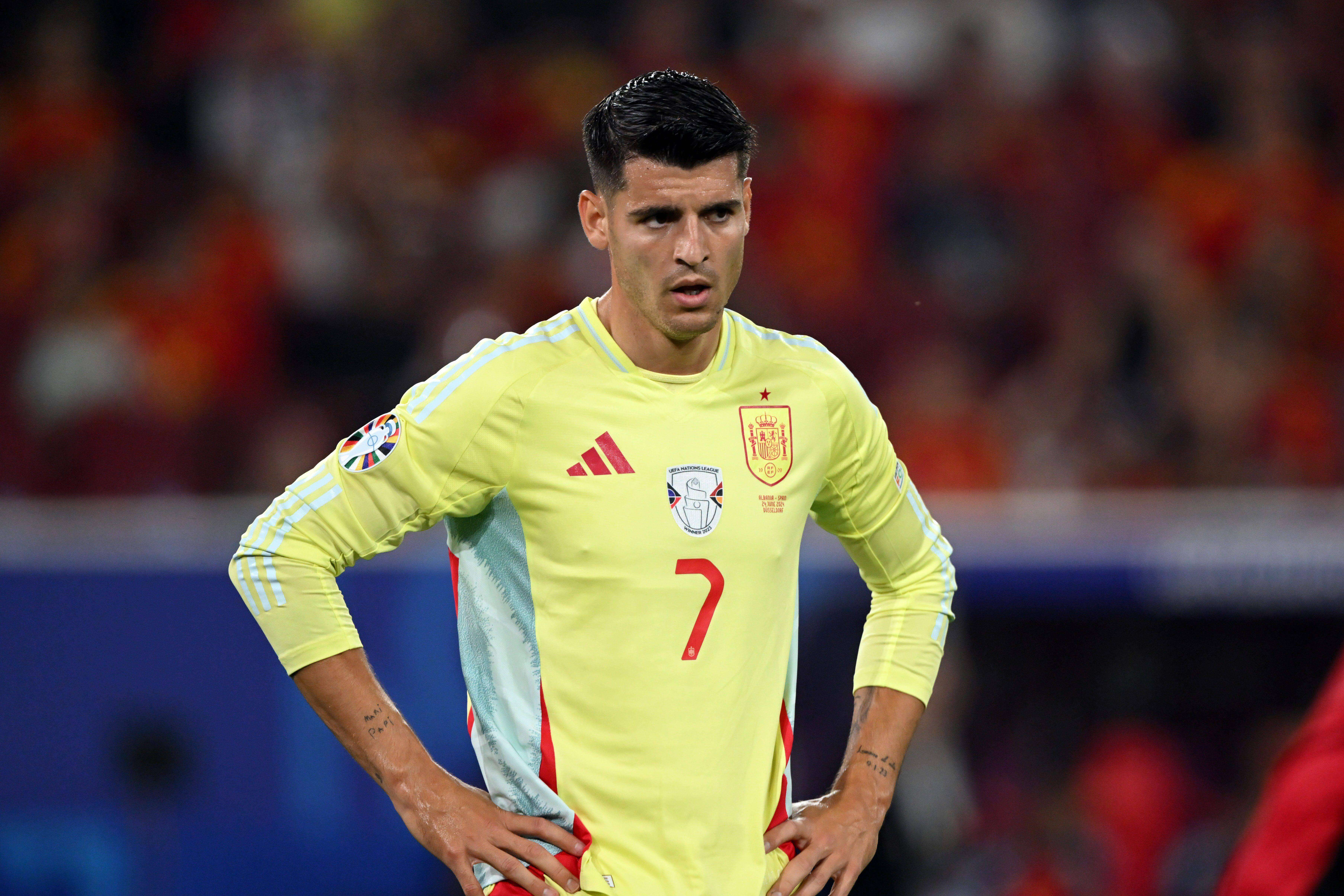 Álvaro Morata, durante la Eurocopa con España (Foto: Cordon Press).