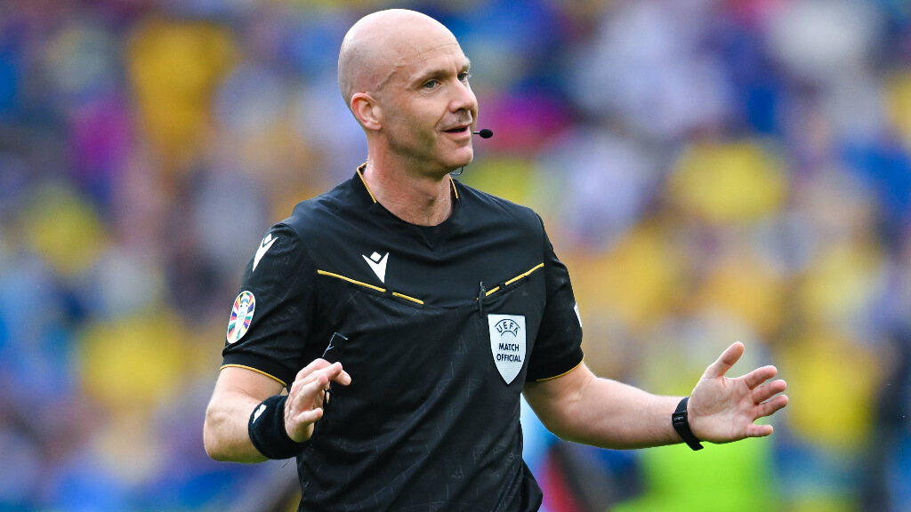 Anthony Taylor en un partido de la Eurocopa 2024 (Foto: Cordon Press)