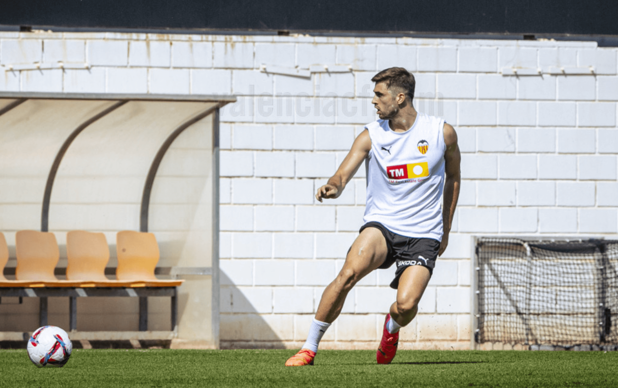 Alberto Marí, en pretemporada (Foto: Valencia CF).