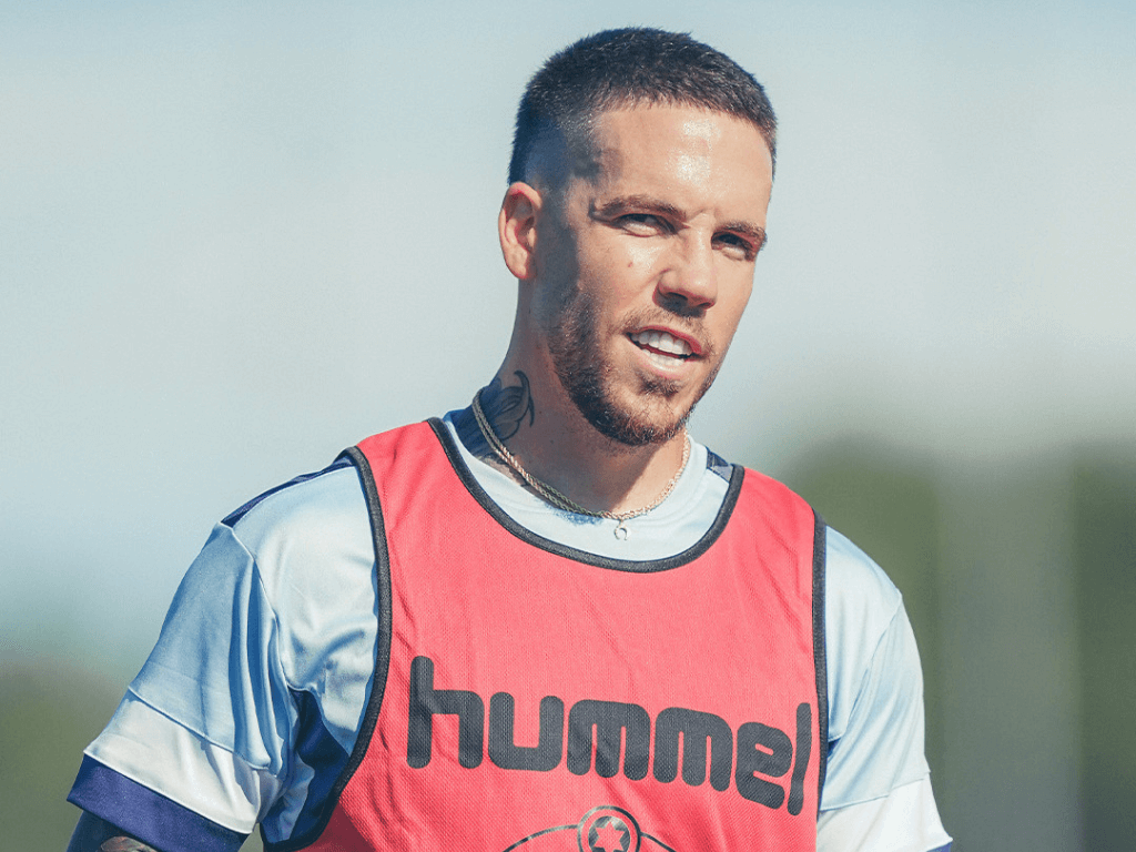 Mihailo Ristic, durante un entrenamiento del Celta (Foto: RC Celta).