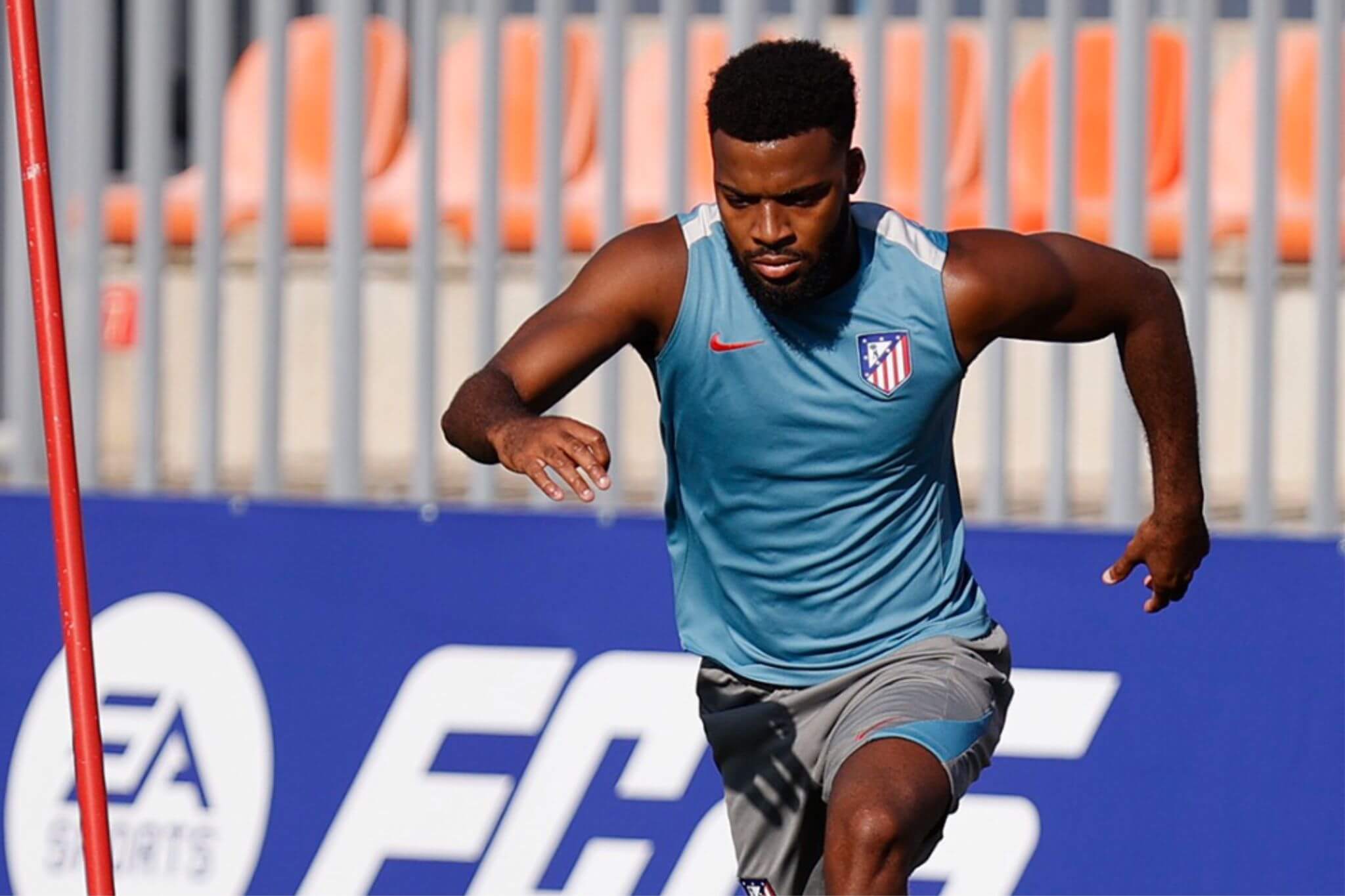 Thomas Lemar, en pretemporada con el Atlético (Foto: ATM).