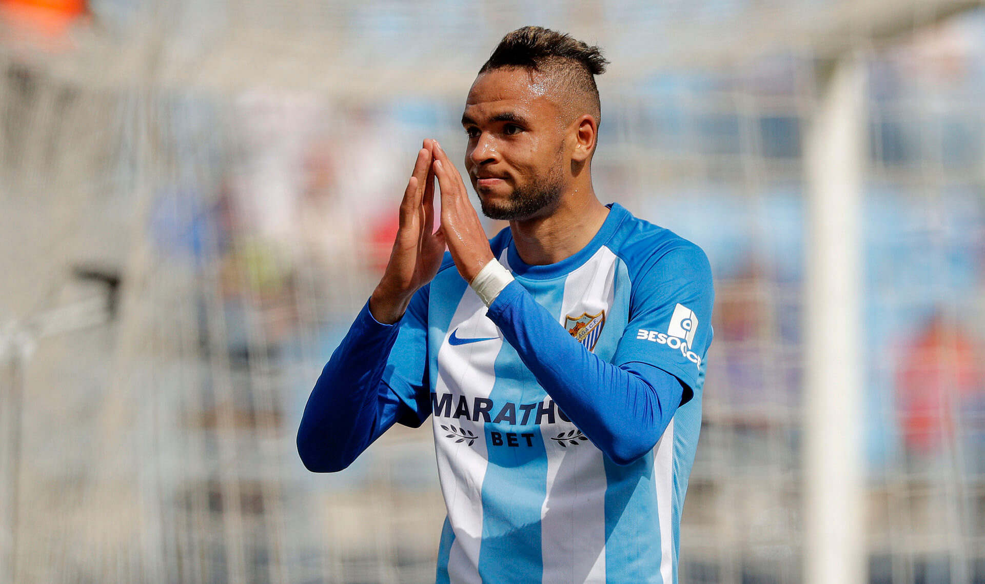 En-Nesyri, celebrando un gol con el Leganés.