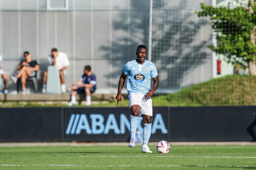 Joseph Aidoo ante el Gil Vicente (Foto: RC Celta).