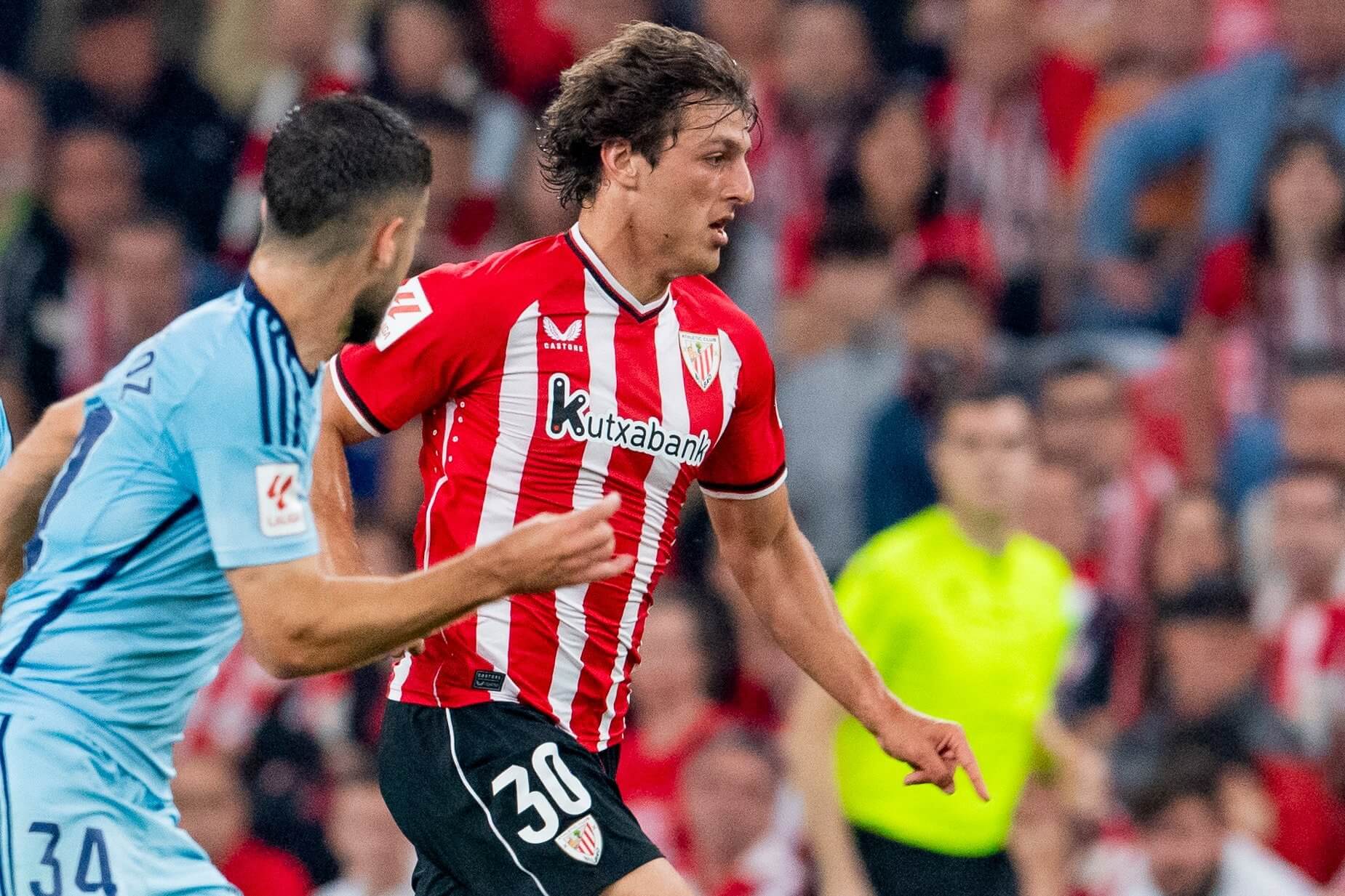 Unai Gómez en la final de la EH Kopa ante el CA Osasuna (Foto: Athletic Club).