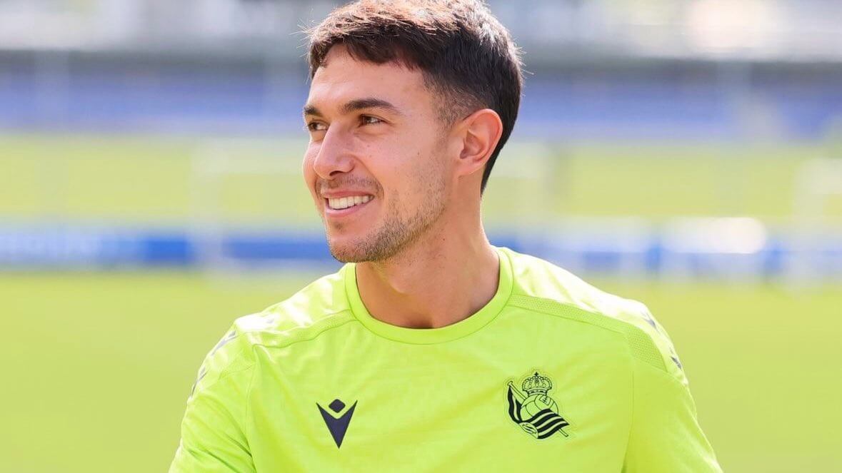 Martin Zubimendi en un entrenamiento de la presente pretemporada en Zubieta (Foto: Real Sociedad).