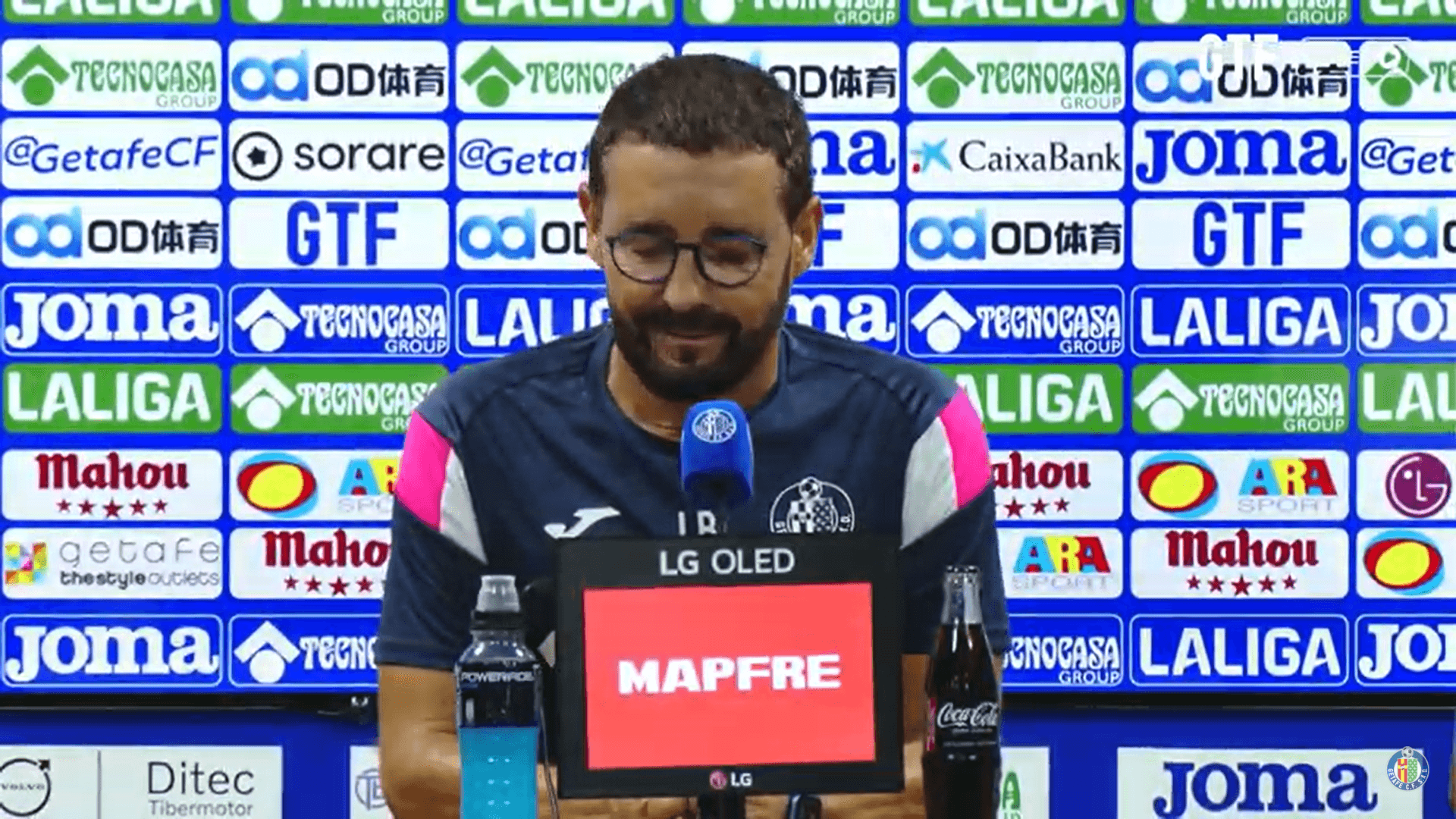 José Bordalás, en sala de prensa.