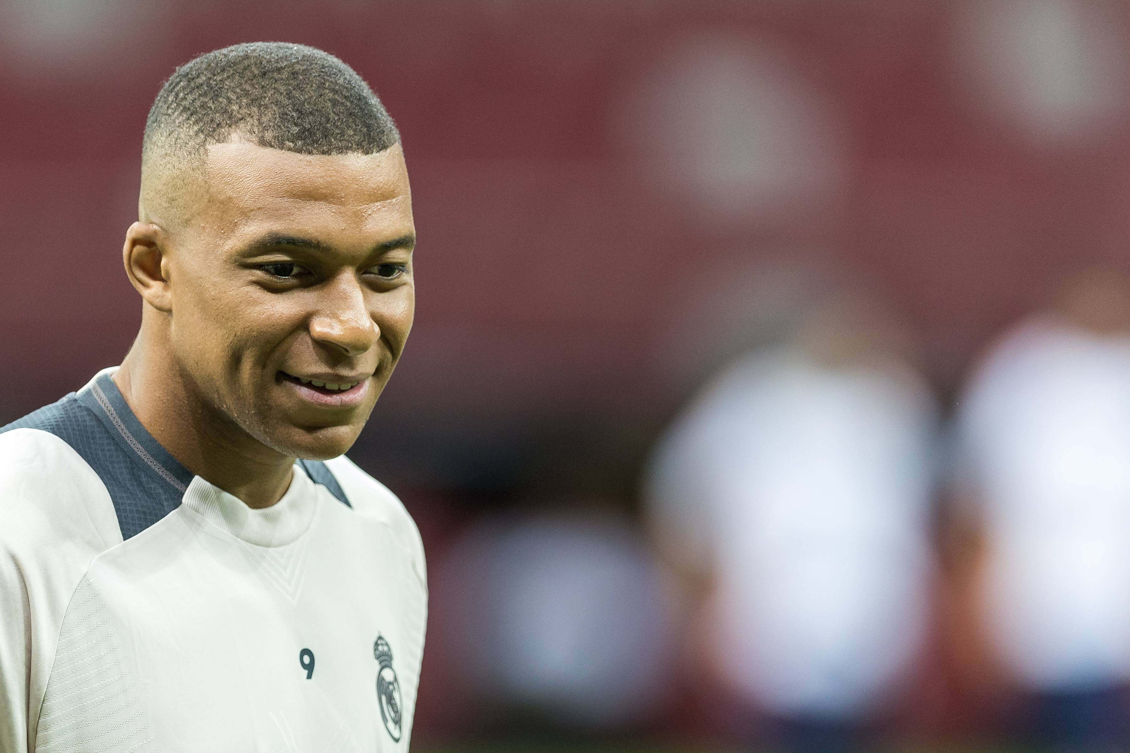 Kylian Mbappé, en una sesión con el Real Madrid (Foto: Cordon Press).