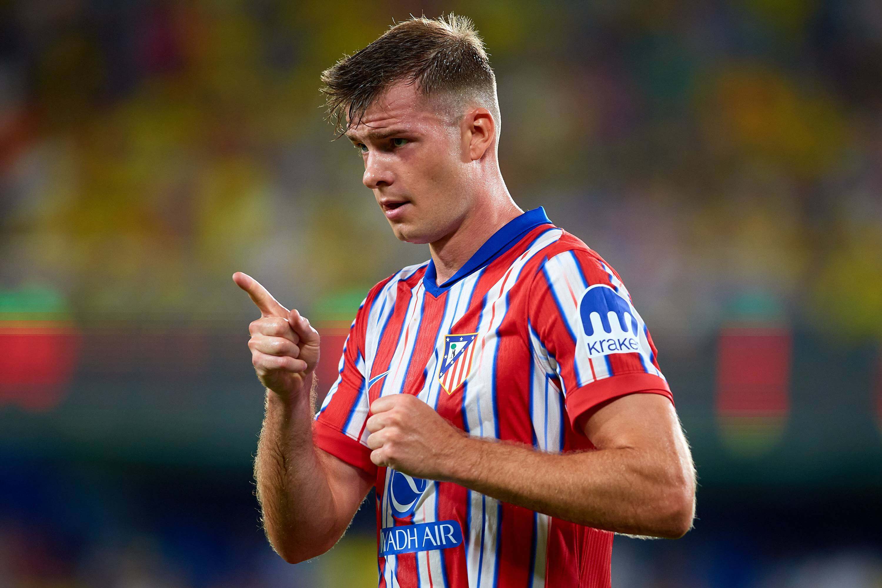 Alexander Sorloth celebra su gol en el Villarreal-Atlético (Foto: Cordon Press).