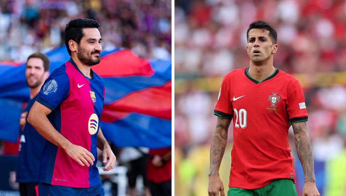 Ilkay Gündogan y Joao Cancelo.