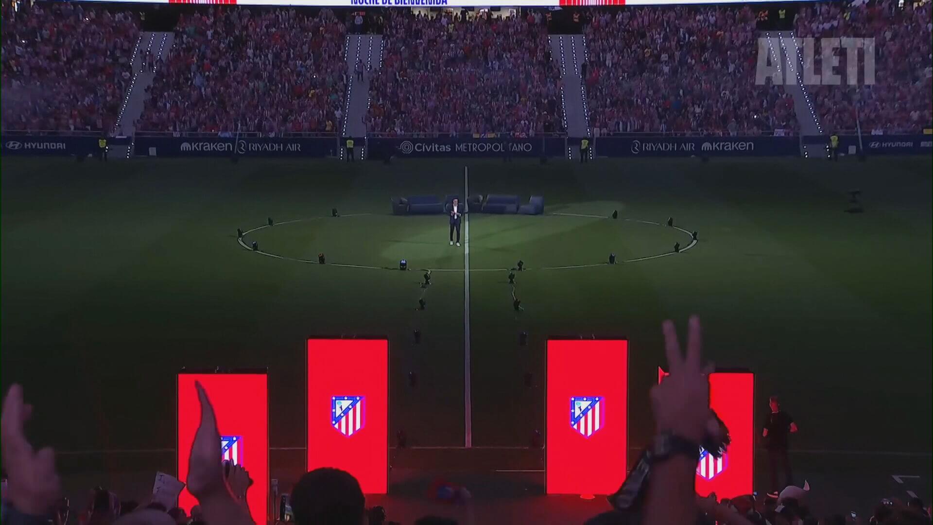 'Noche de Bienvenida' del Atlético de Madrid