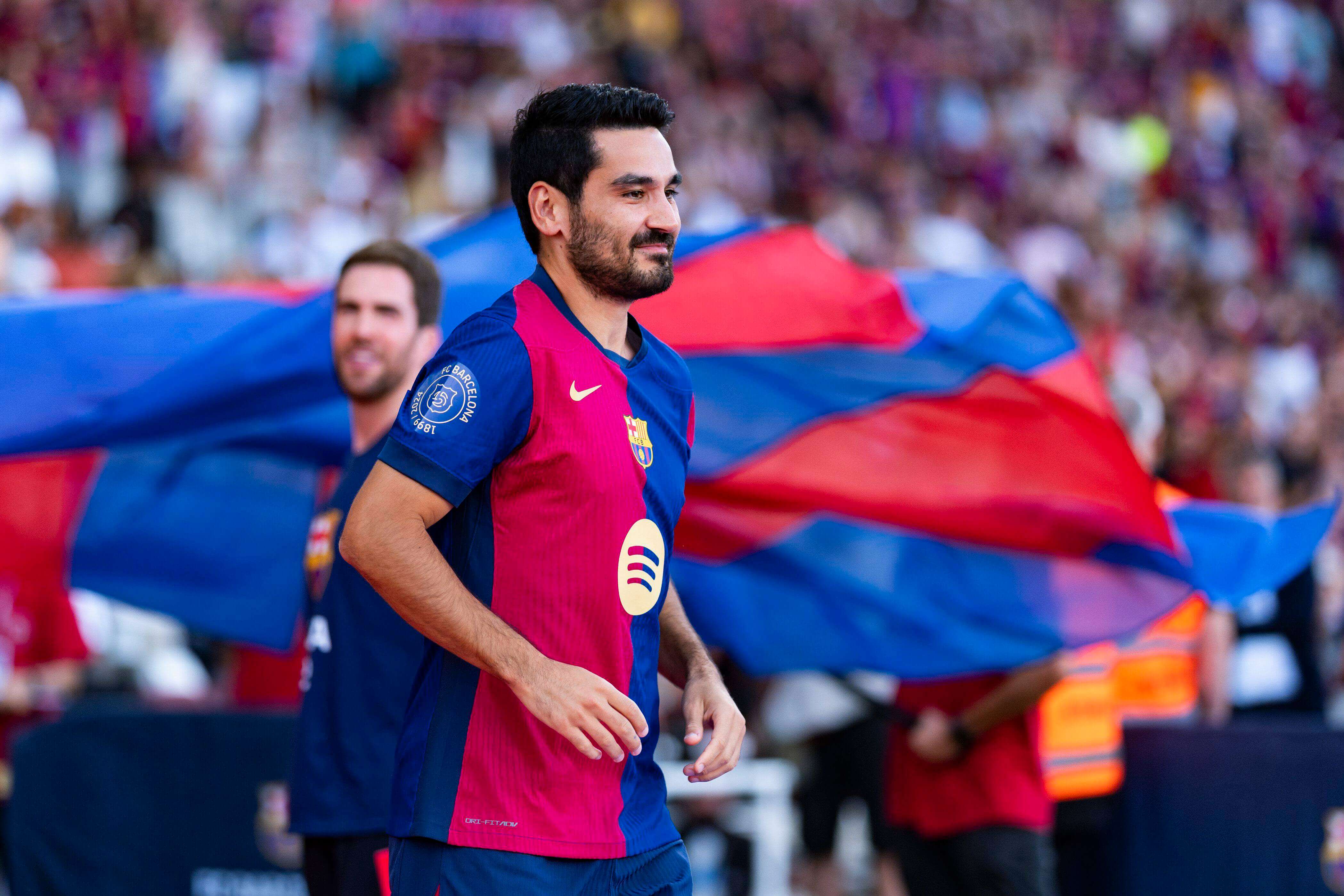 Ilkay Gündogan, con el Barça durante el Gamper (Foto: Cordon Press).