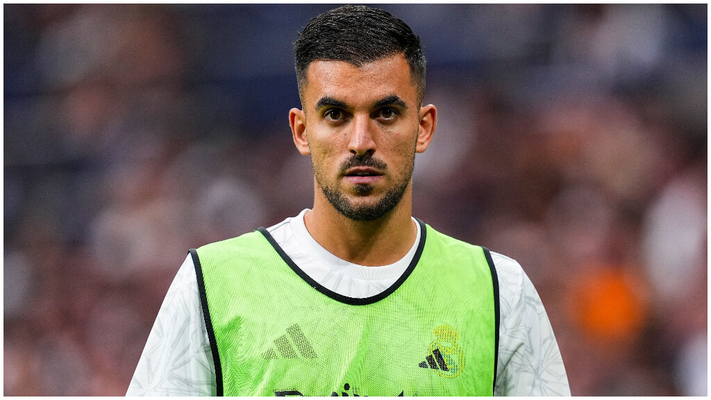 Ceballos, antes del Real Madrid - Valladolid. 