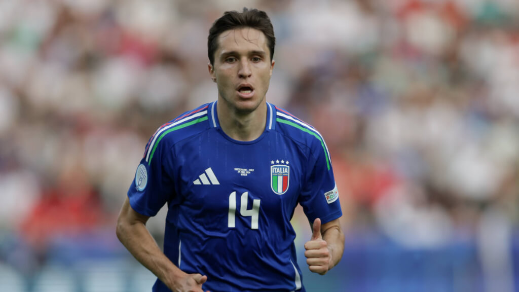 Federico Chiesa durante un partido con la Selección Italiana (Fuente: Cordon Press)