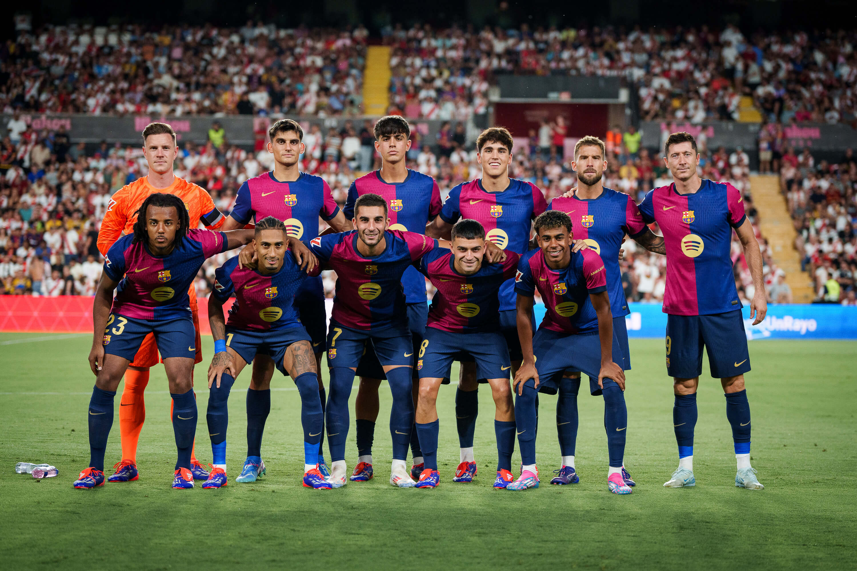 El once titular del Barcelona en casa del Rayo (Foto: FCB).