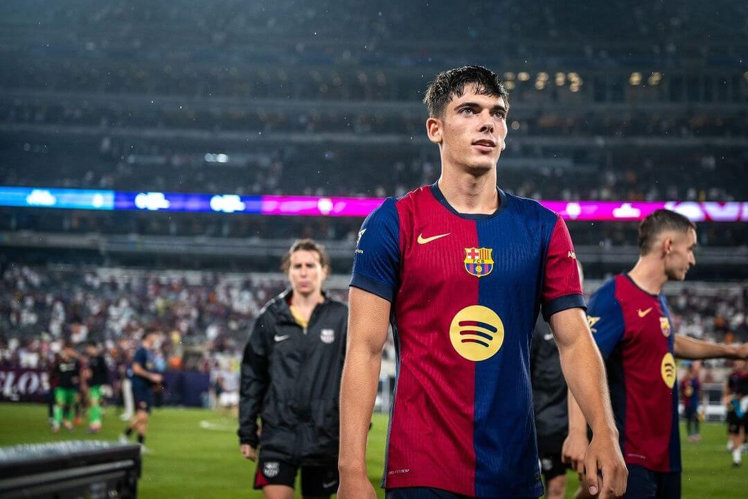 Álex Valle, en un partido de pretemporada con el Barça (Foto: FCB).