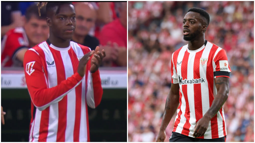 Nico Williams entró al campo con una camiseta del Athletic sin publicidad.