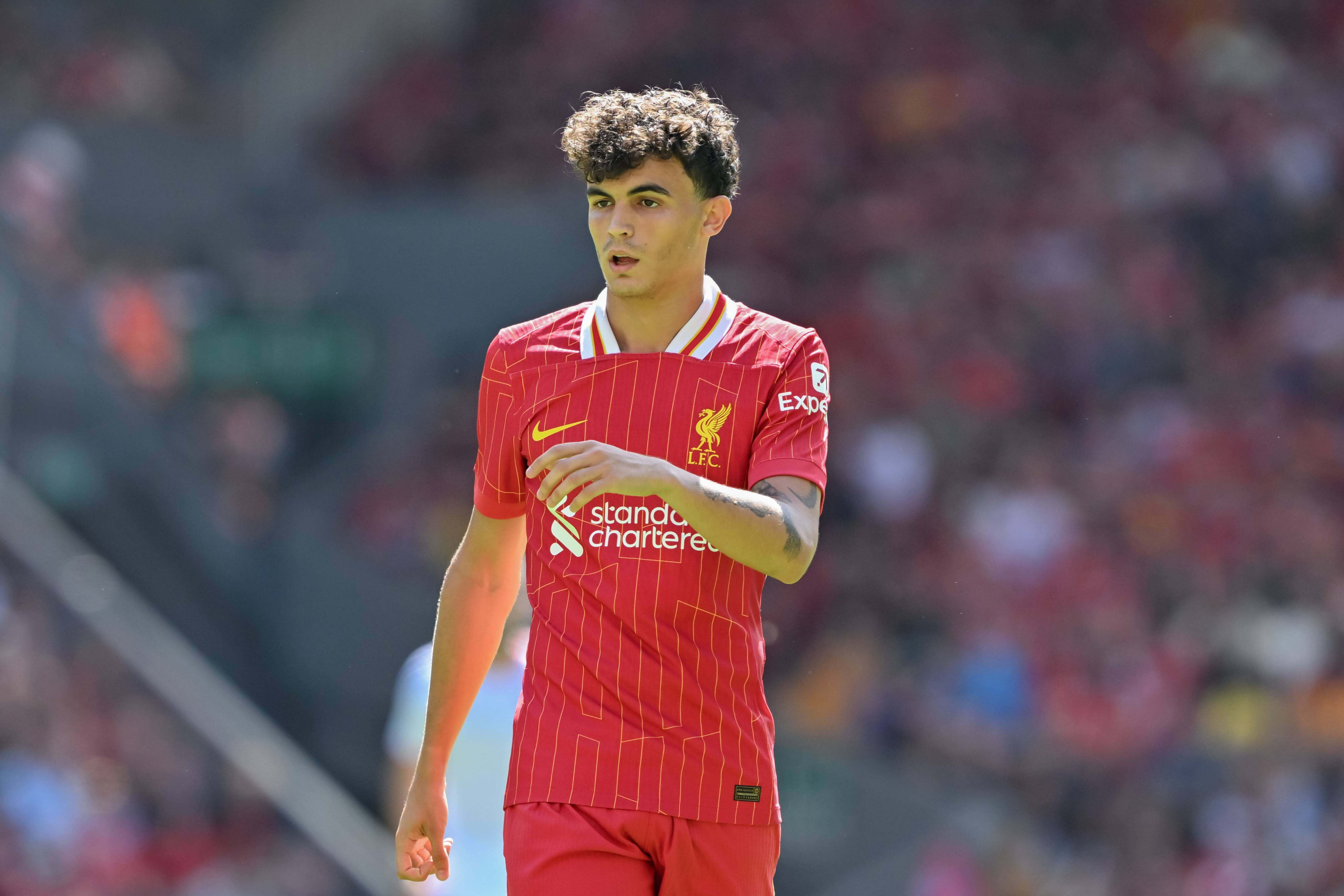 Stefan Bajcetic, en un partido con el Liverpool (Foto: Cordon Press).