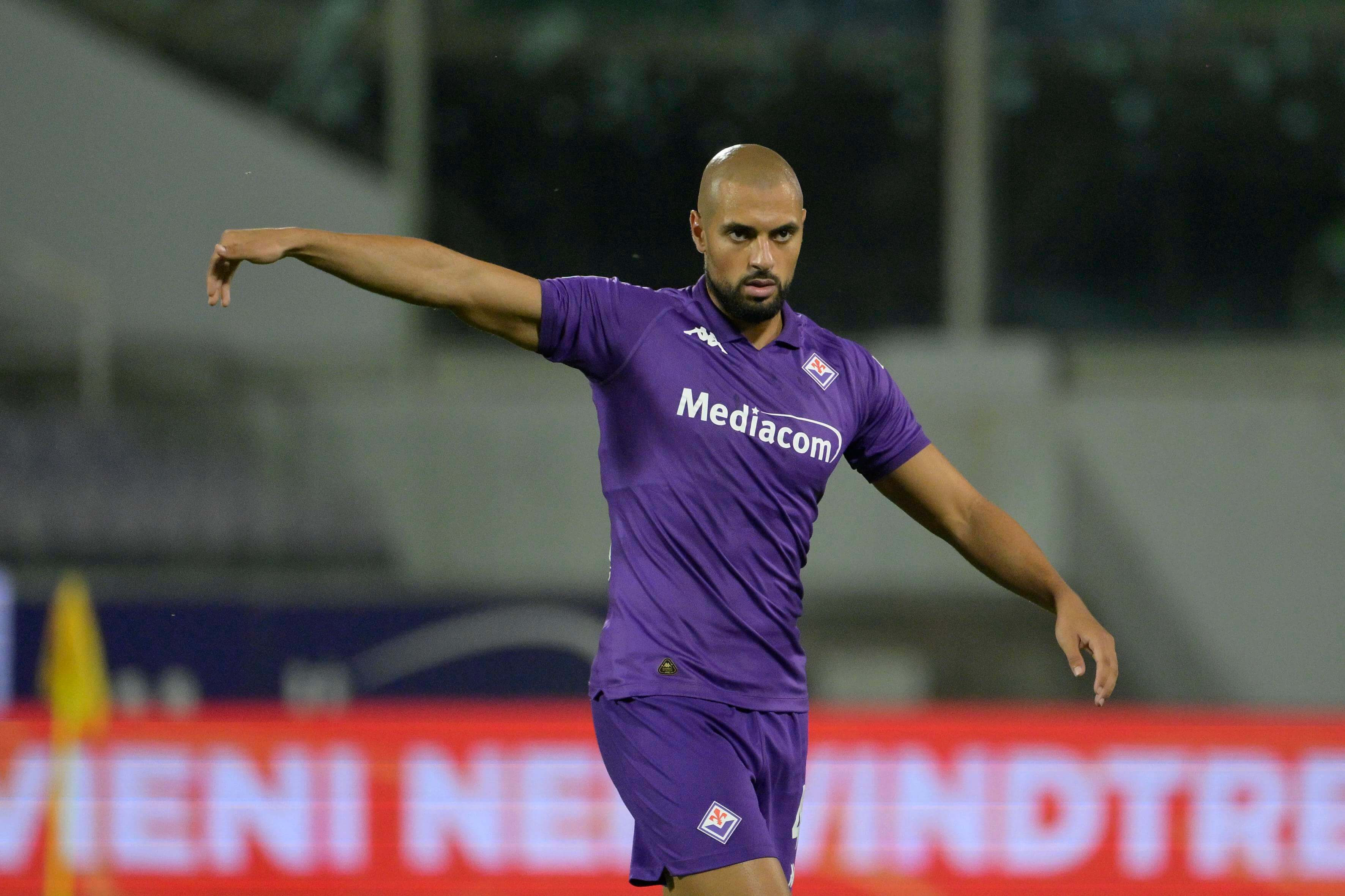 Sofyan Amrabat, en un partido de pretemporada con la Fiorentina (Foto: Cordon Press).