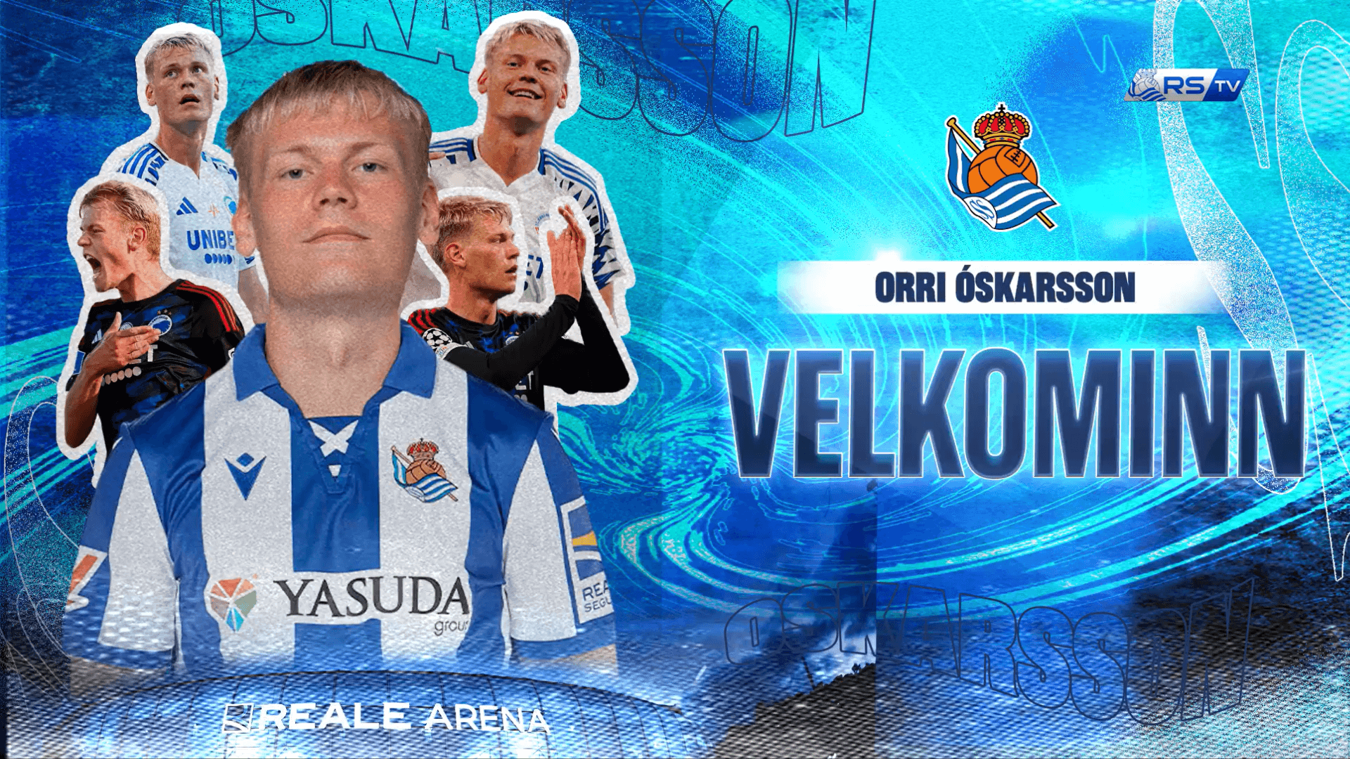 Orri Oskarsson, nuevo jugador de la Real Sociedad.