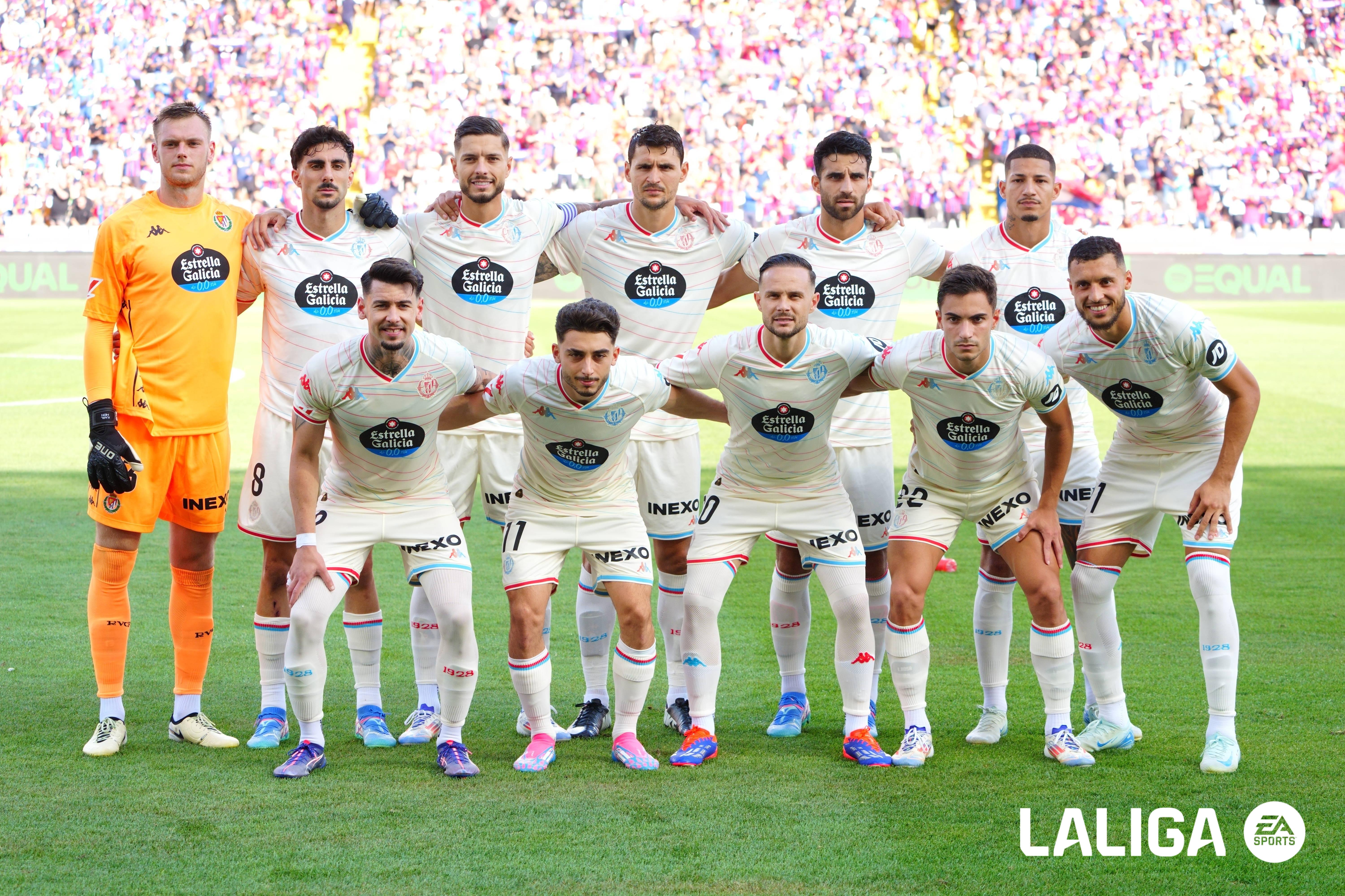 Once blanquivioleta en el Barcelona - Valladolid (Foto: LALIGA).