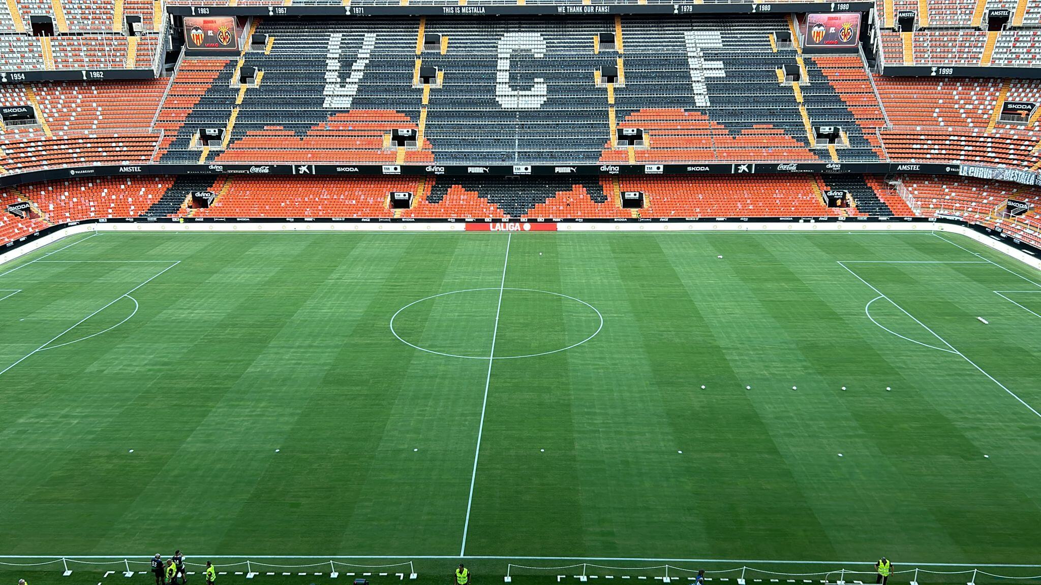 Mestalla, listo para el partido