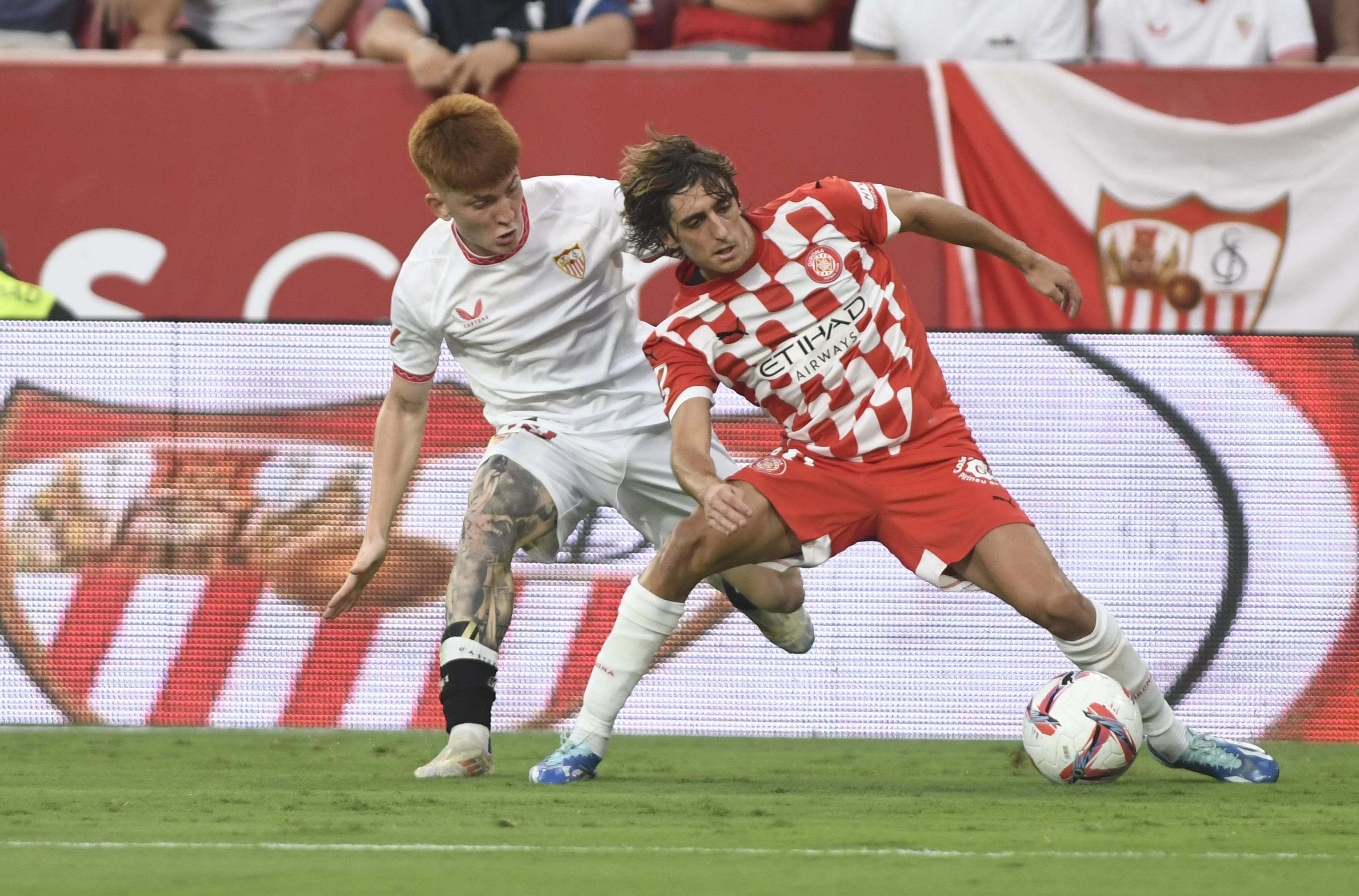 Valentín Barco, ante el Girona (Foto: Kiko Hurtado). 