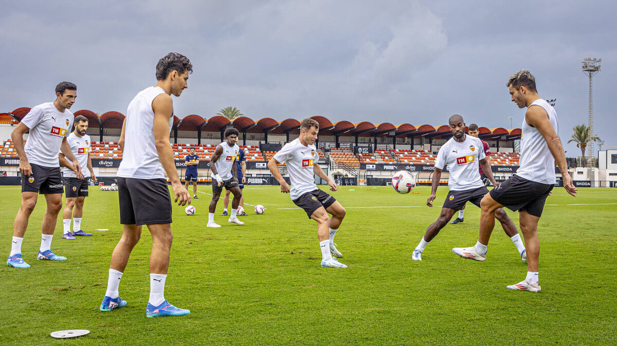 Entrenamiento del Valencia CF (Foto: VCF).